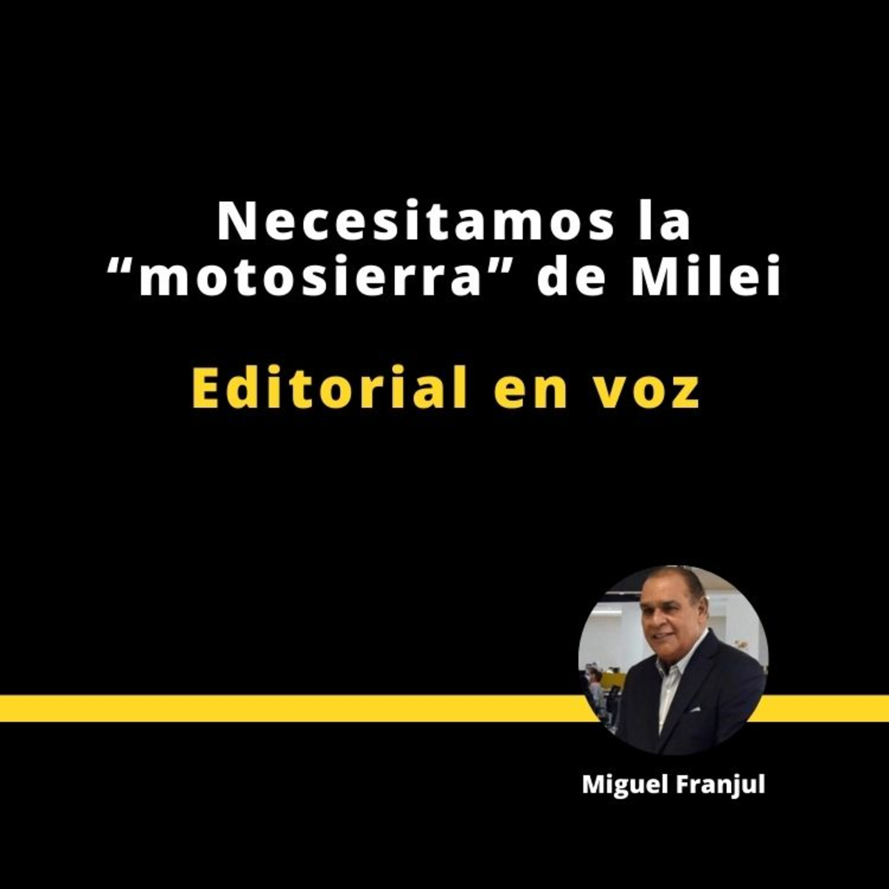 Necesitamos la "Motosierra" de Milei episode artwork