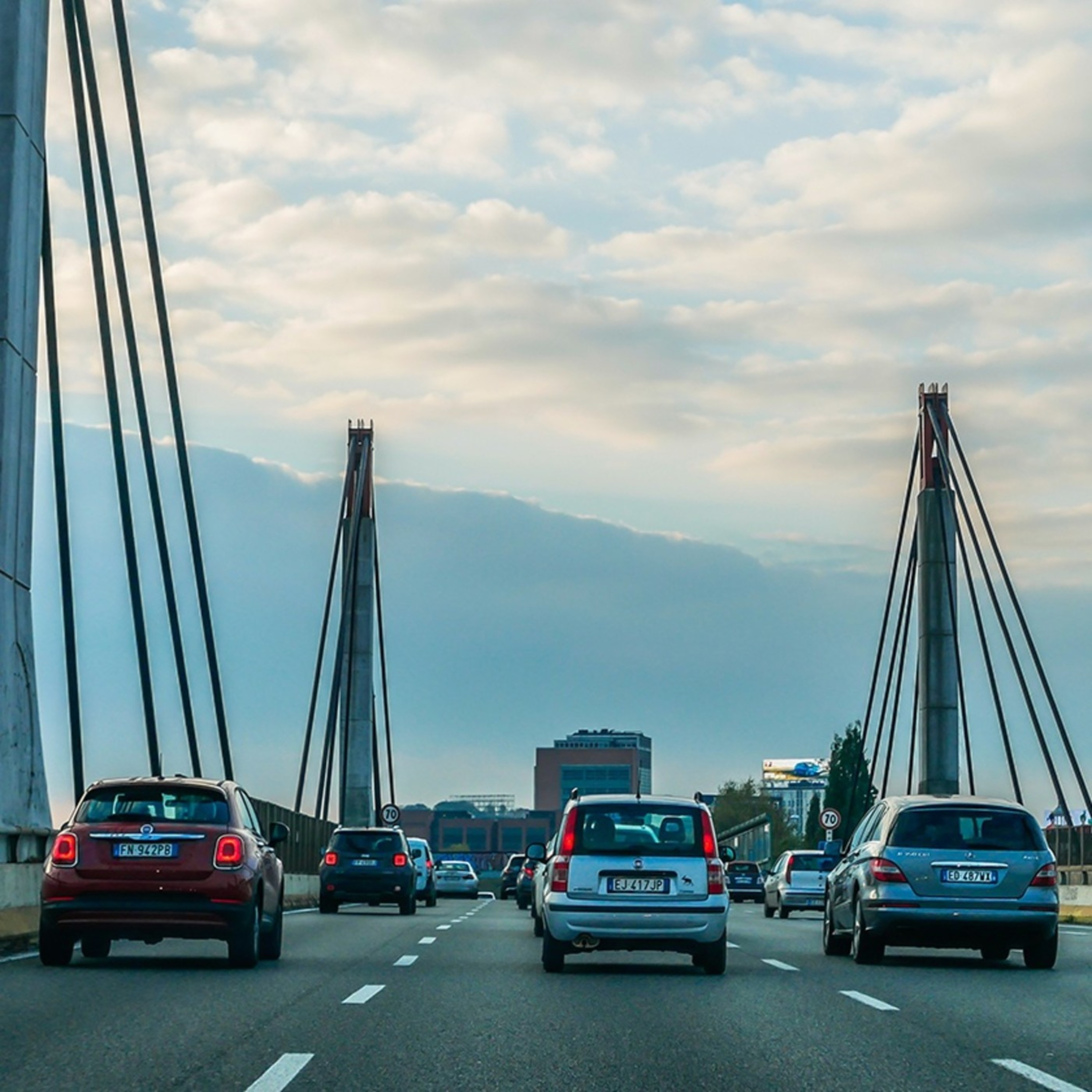 Milan City Center Traffic ASMR