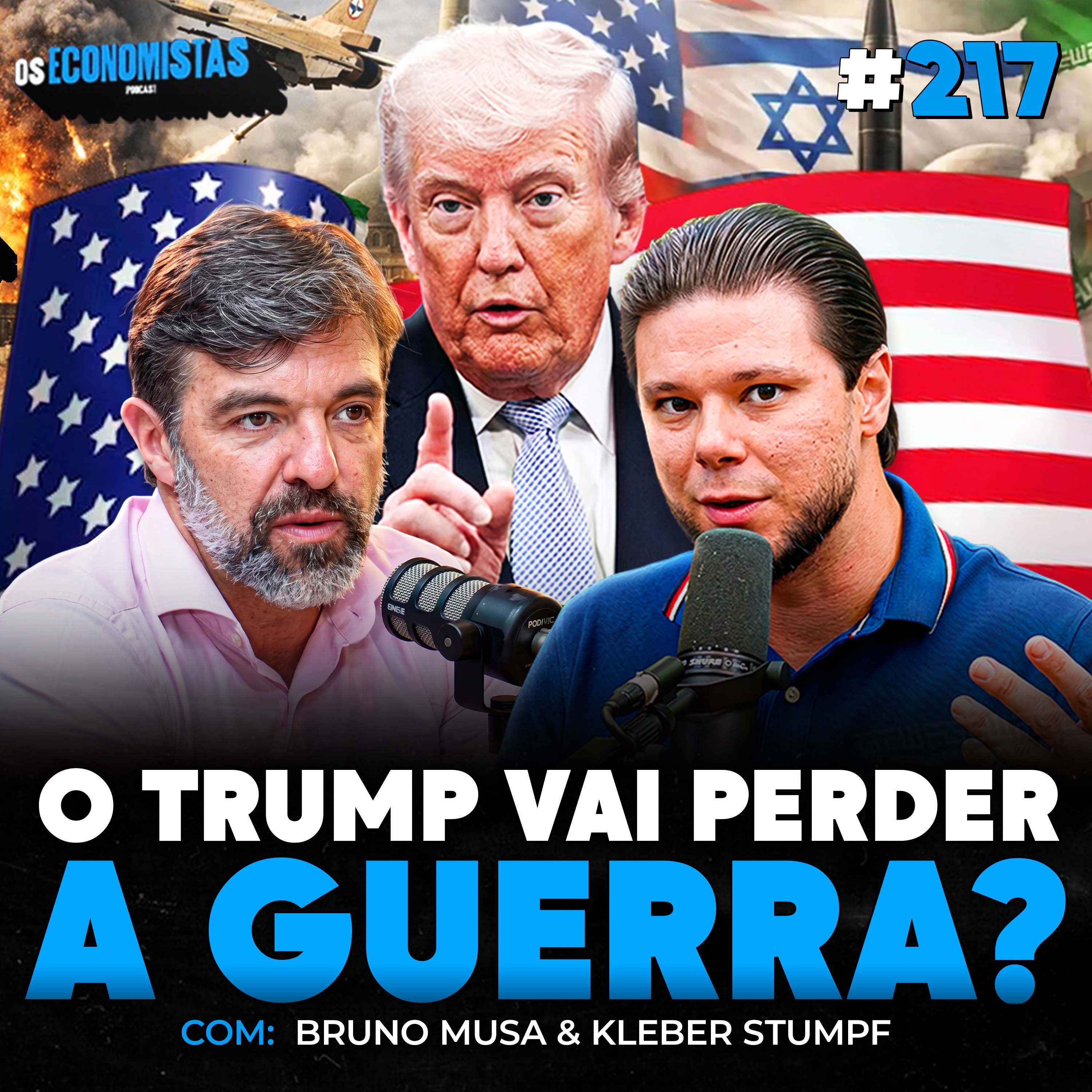 O TRUMP VAI PERDER A GUERRA? BOLSA NAS MÁXIMAS HISTÓRICAS É UMA ILUSÃO! | Os Economistas 217 episode artwork