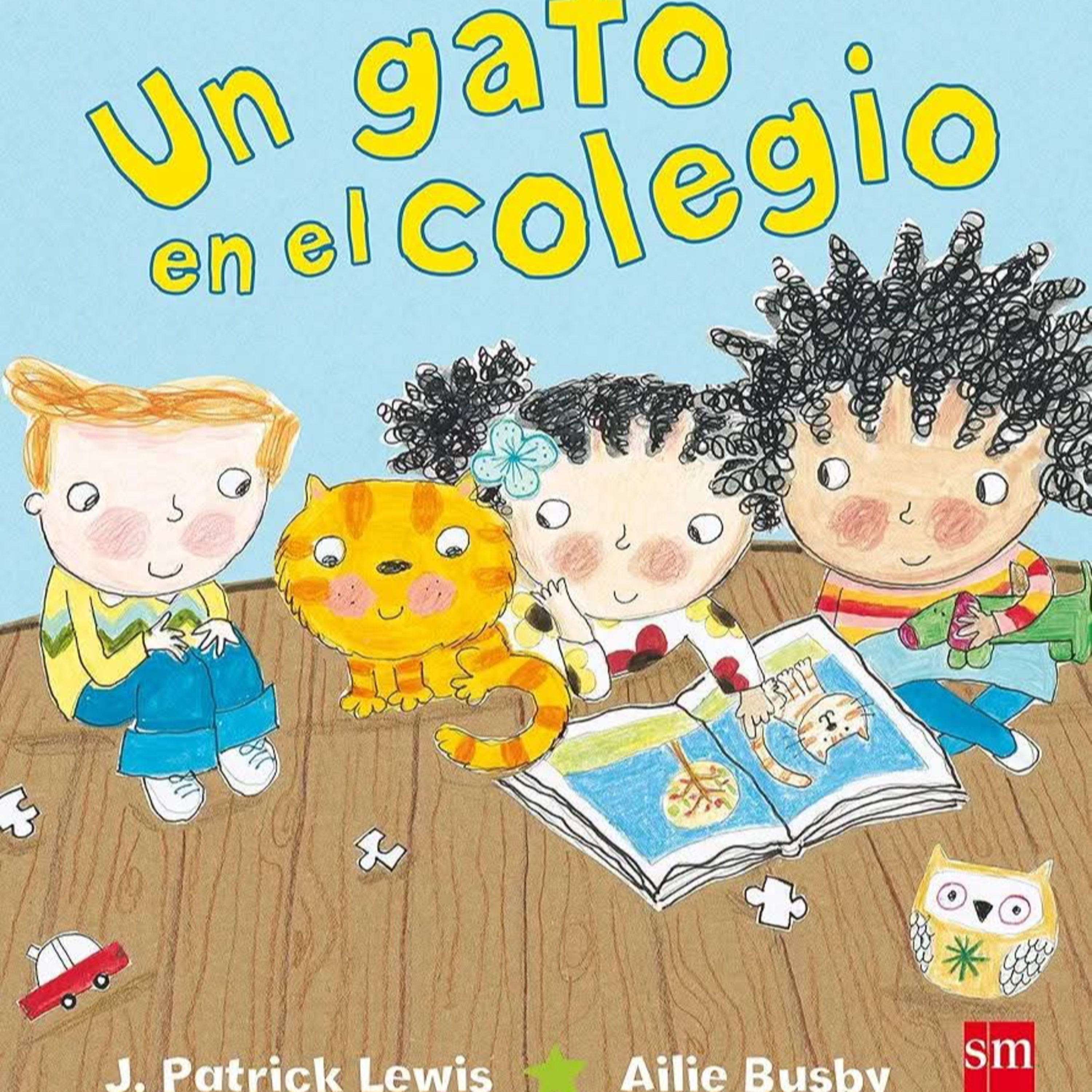 Un gato en el colegio.