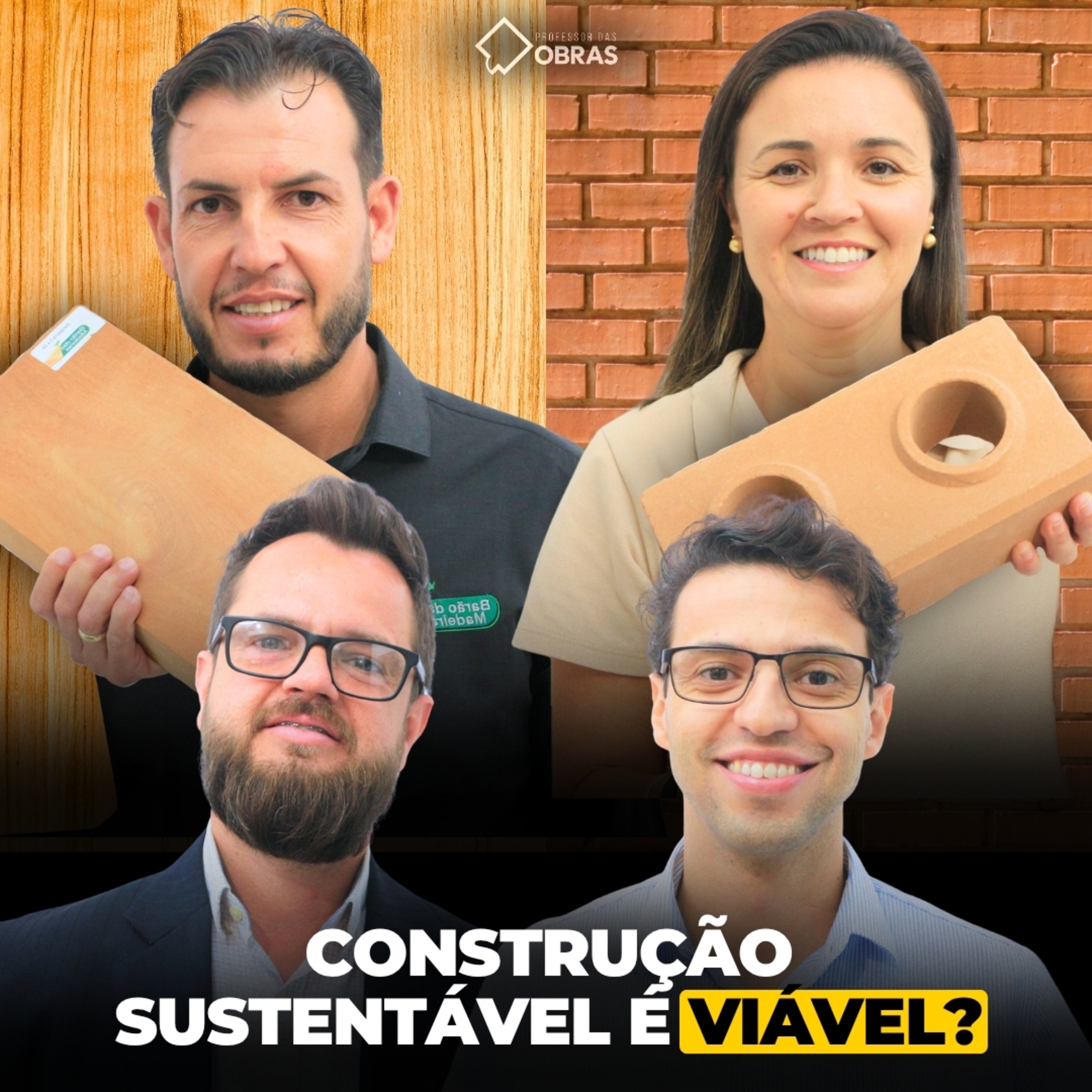 Construção SUSTENTÁVEL com MADEIRA e TIJOLO ECOLÓGICO! episode artwork