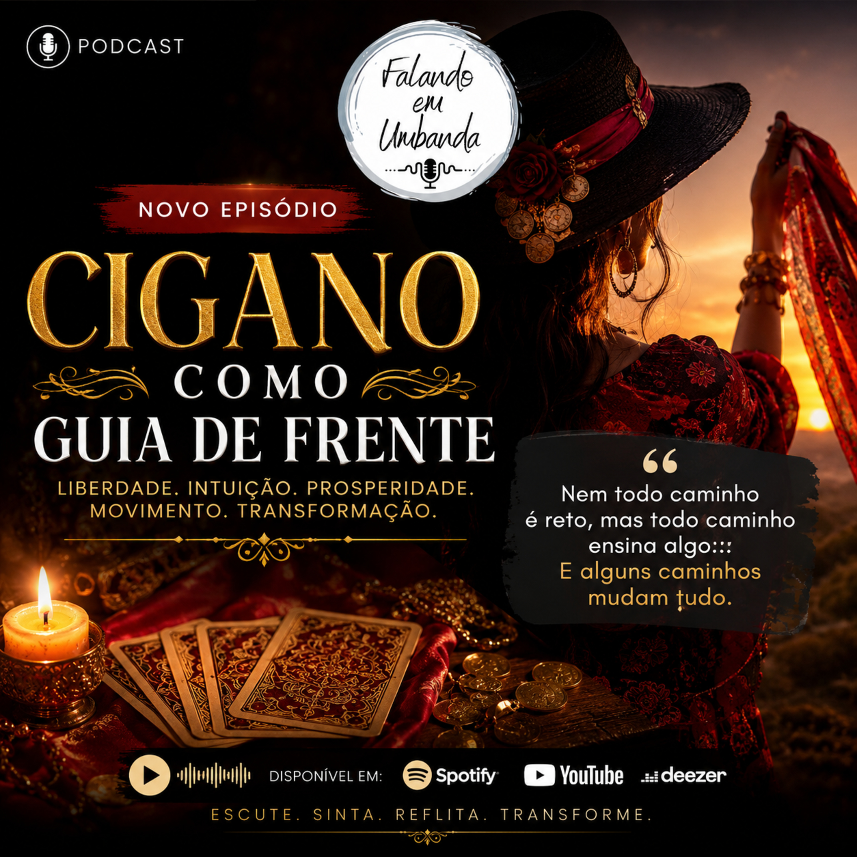 Cigano(a) como guia de frente