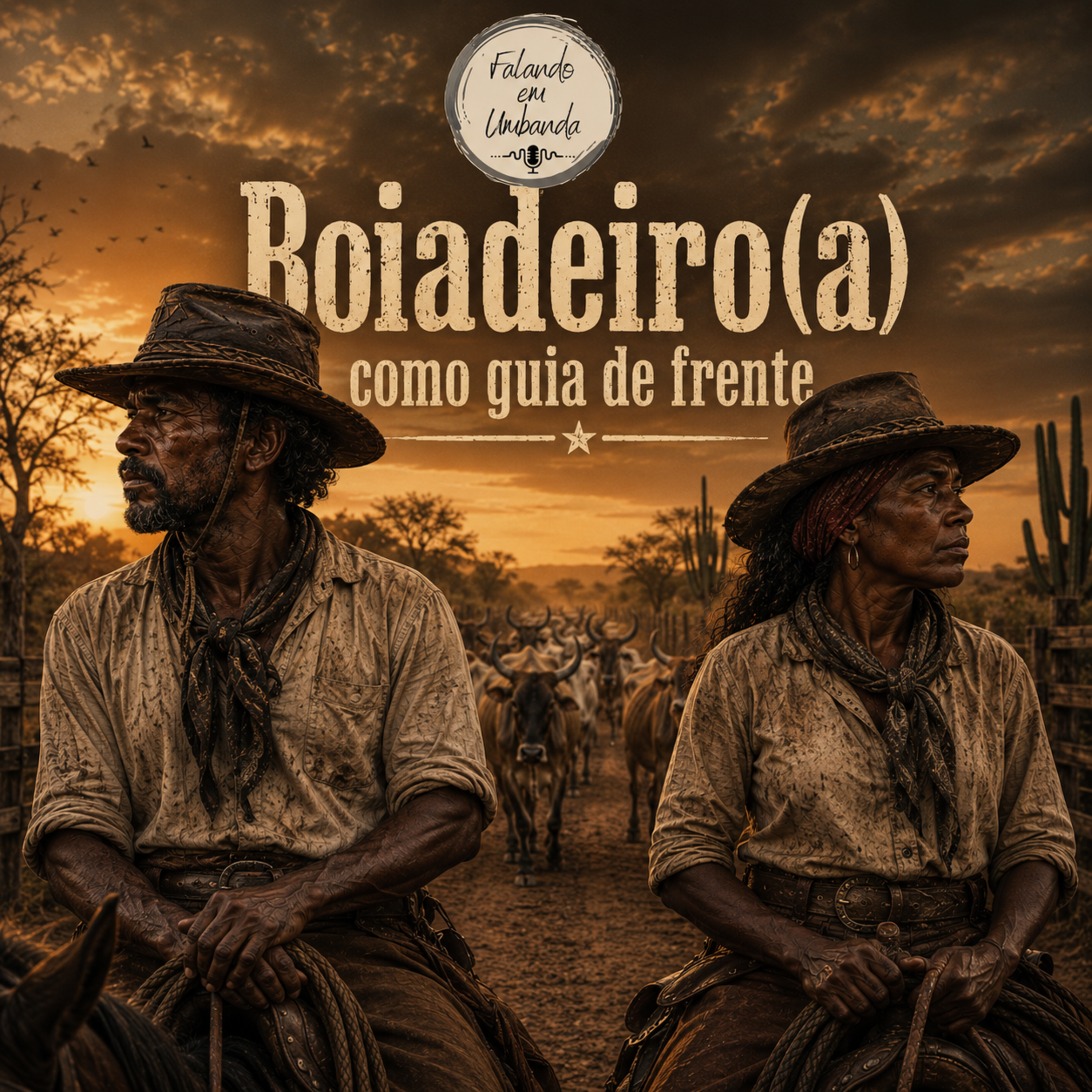 Boiadeiro(a) como guia de frente