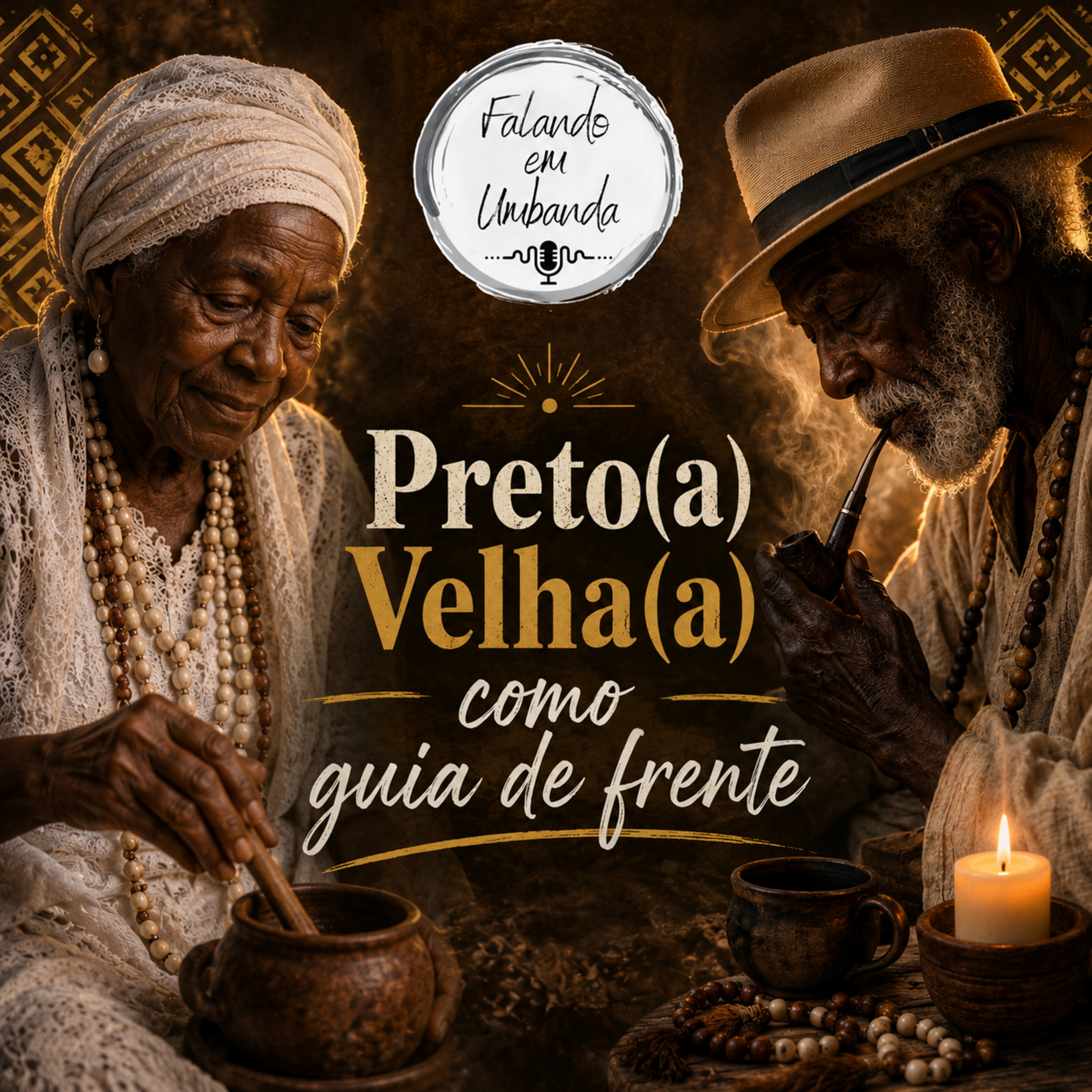 Preto(a) Velho(a) como guia de frente