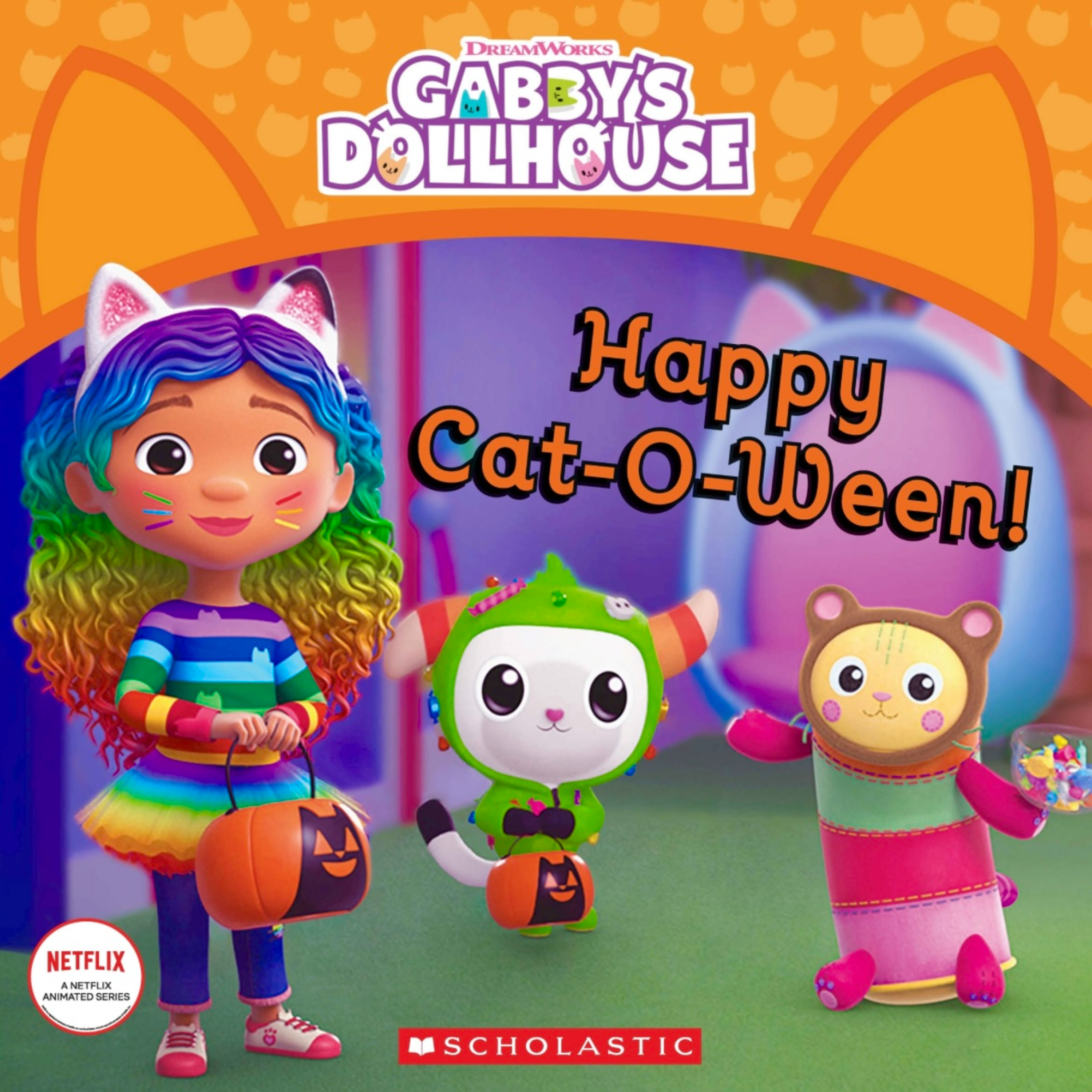🐱 Gabby’s Dollhouse Happy Cat-O-Ween 🐱 Halloween Stories for Kids Read Aloud [ READ ALONG VIDEO ON SPOTIFY ]
