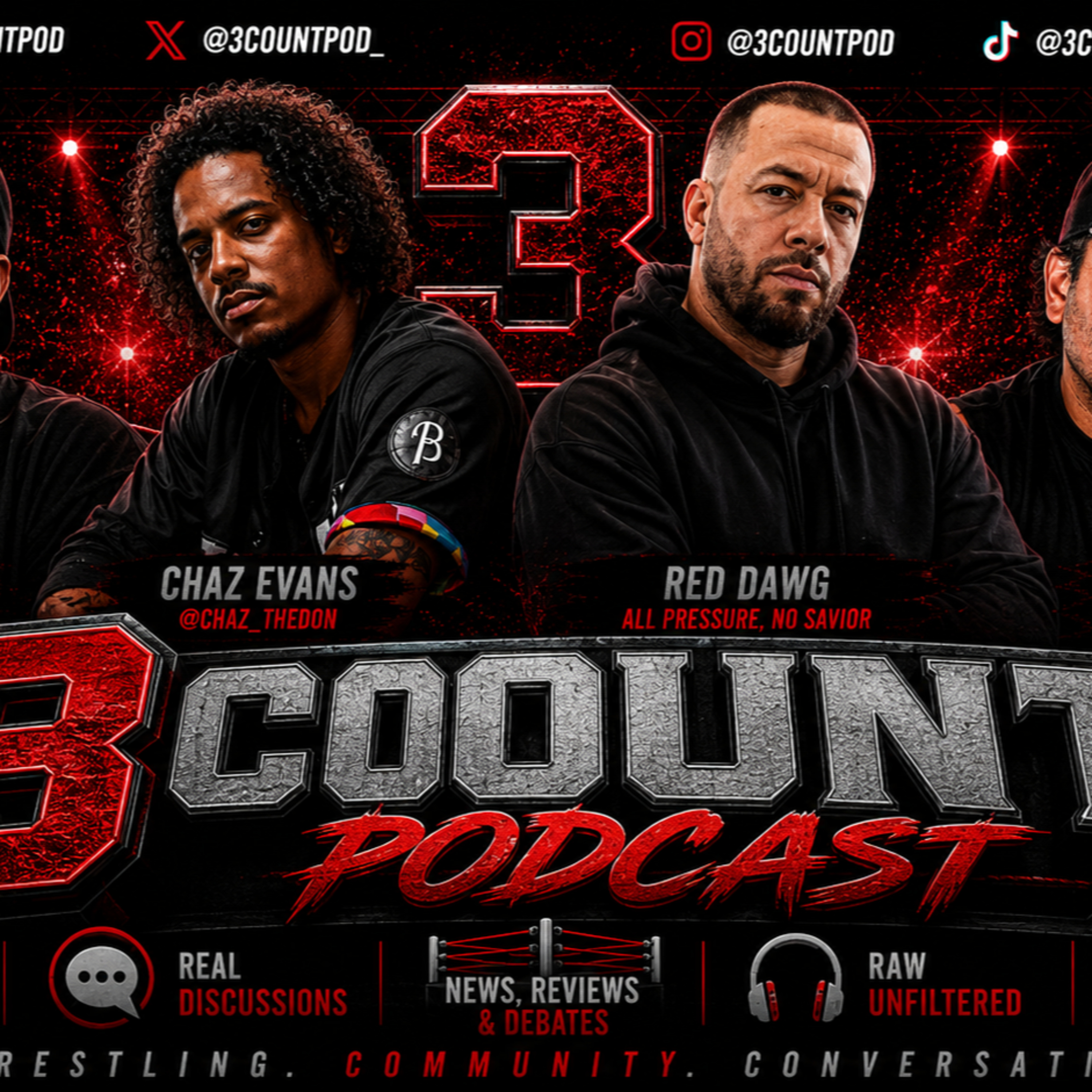 THE 3 COUNT PODCAST PRESENTS CHAZ AND FRIENDS - THE ONE THAT HAD TO REBUILD THE STUDIO episode artwork
