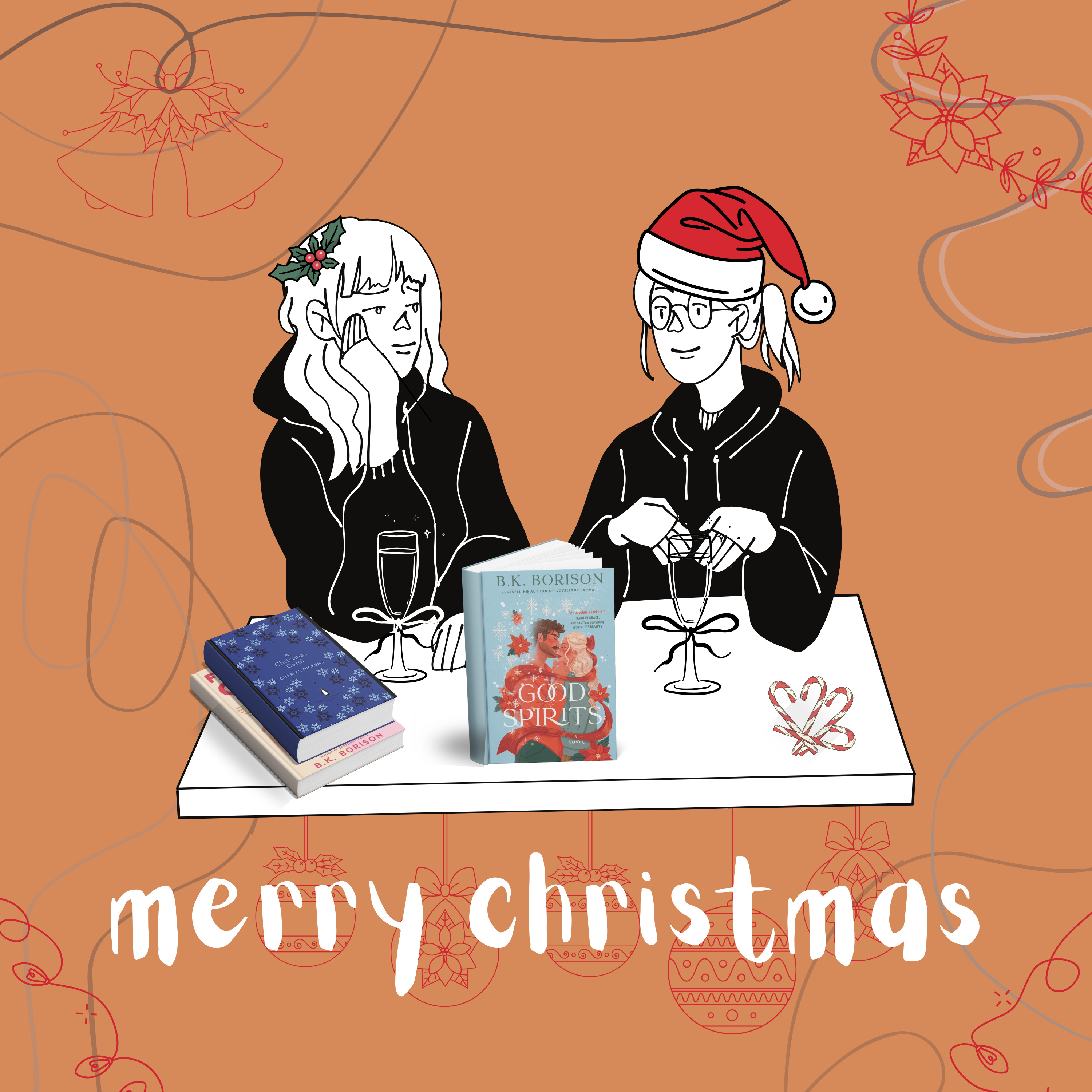 Good Spirits: "merry christmas from both of us" episode artwork