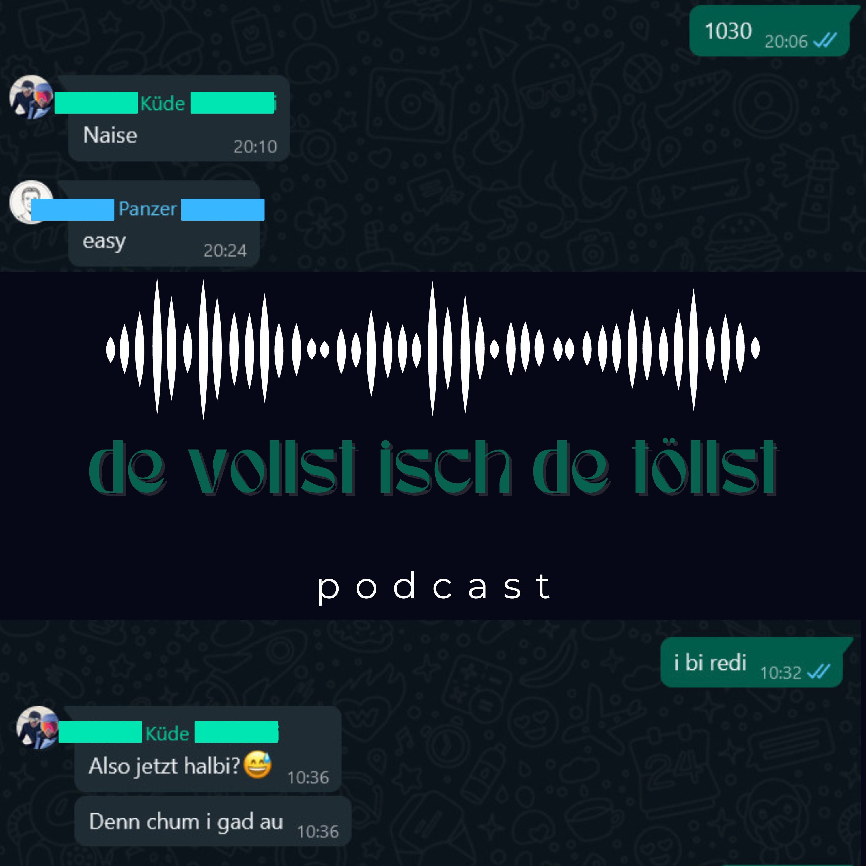 Zwei Halbschlaui unden Tubel