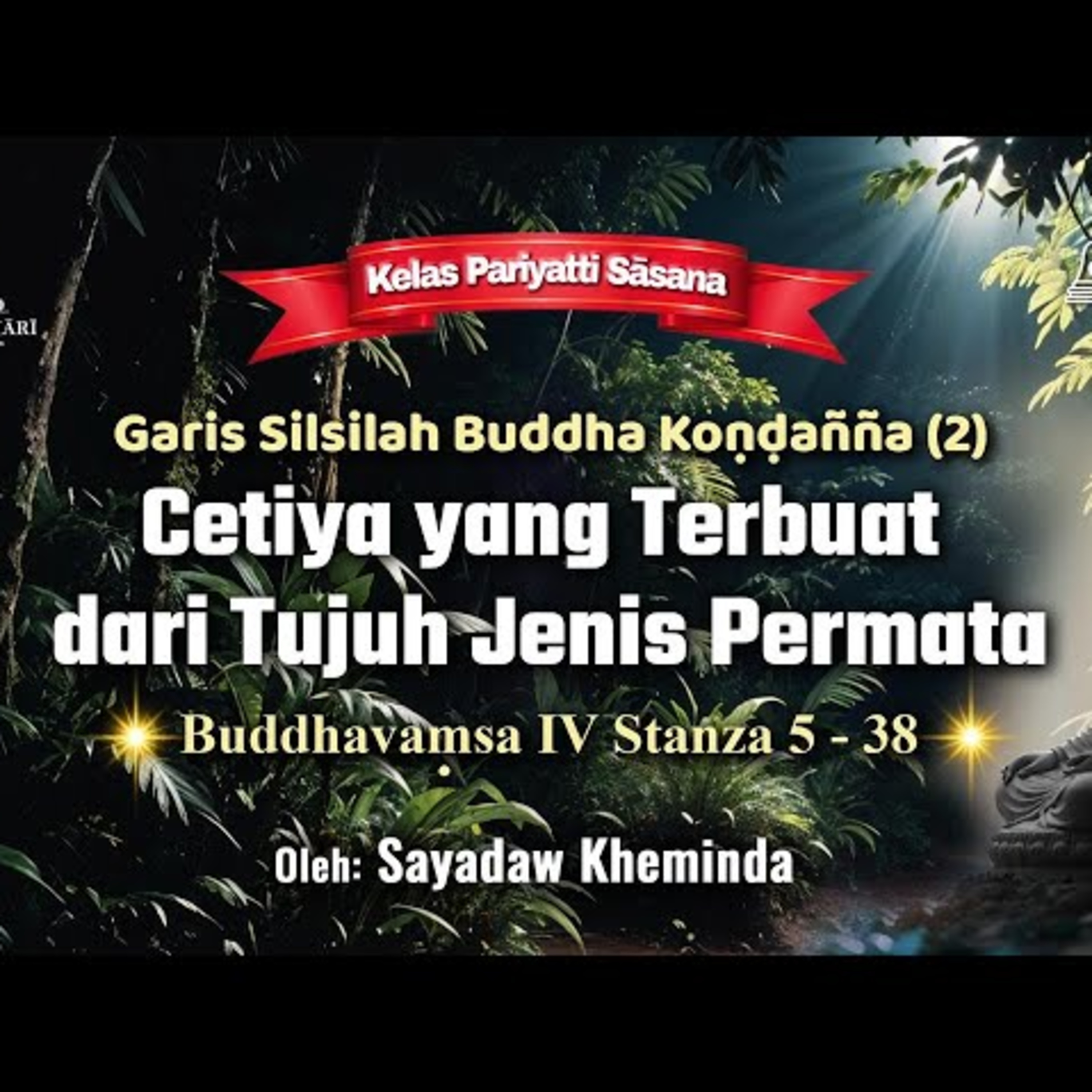 Ashin Kheminda - Garis Silsilah Buddha Kondanna (2): Buddhavamsa IV Stanza 5 - 38
