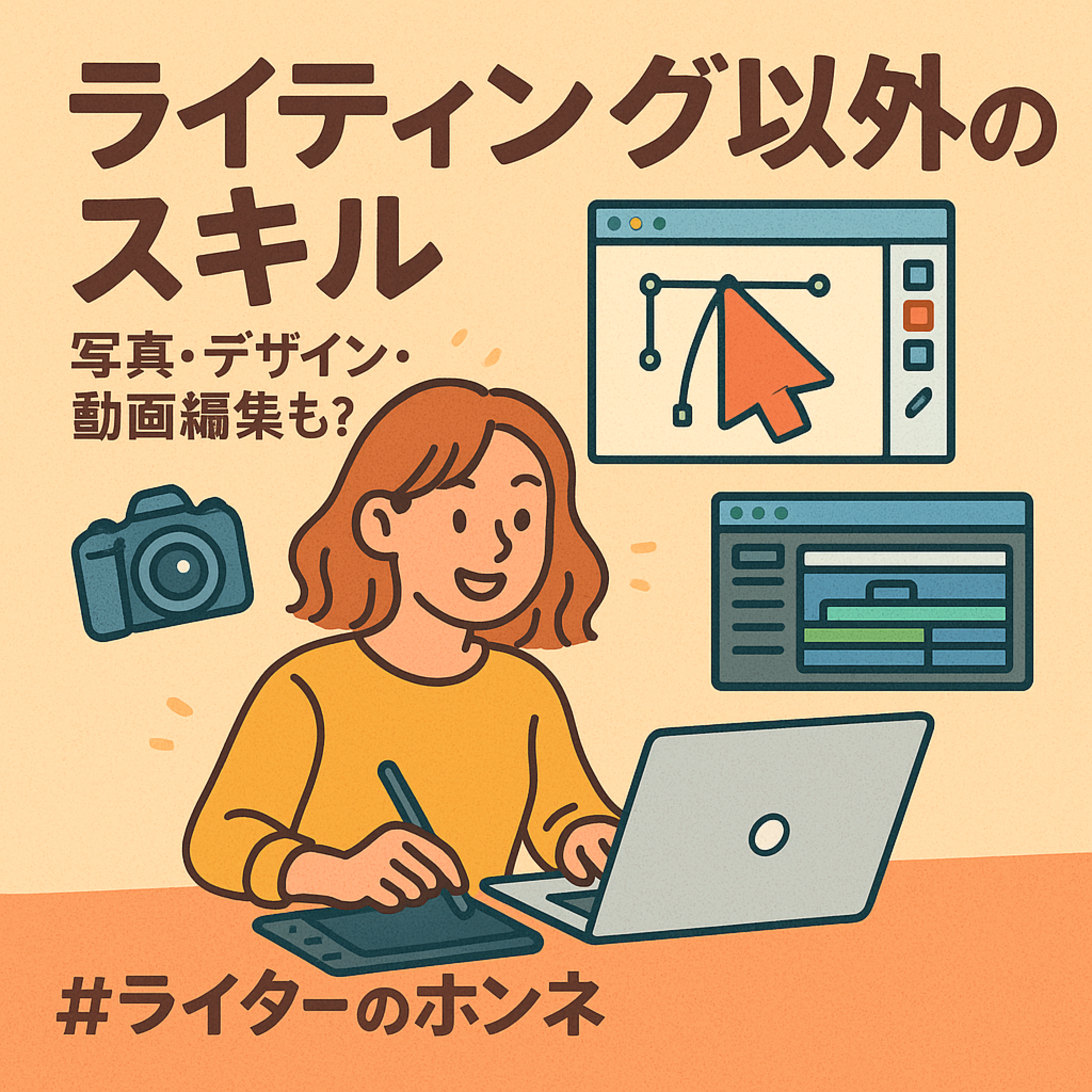 重宝されるライティング以外のスキル|写真撮影・デザイン・動画編集など #230