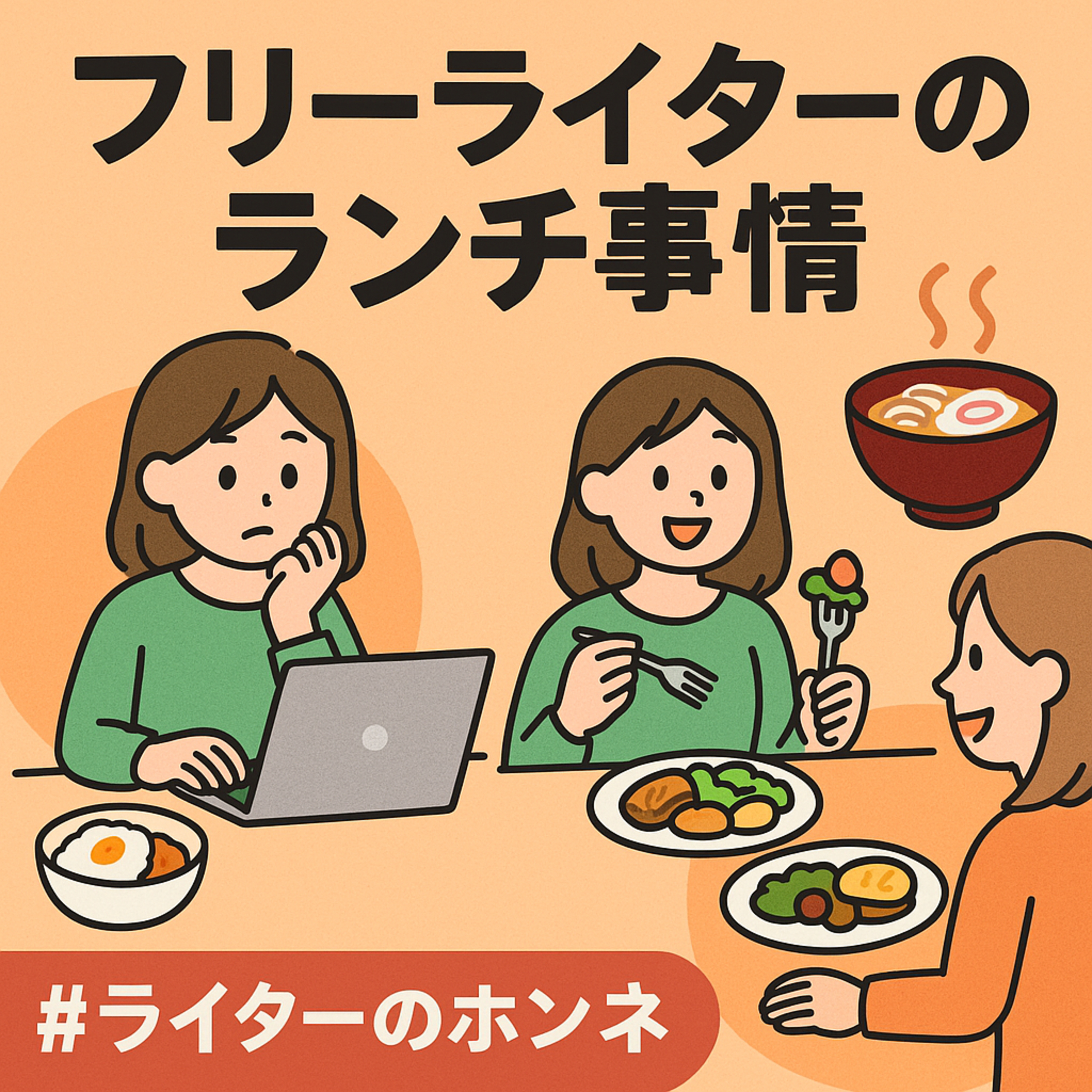 全然オシャレじゃない!?フリーライターのランチ事情