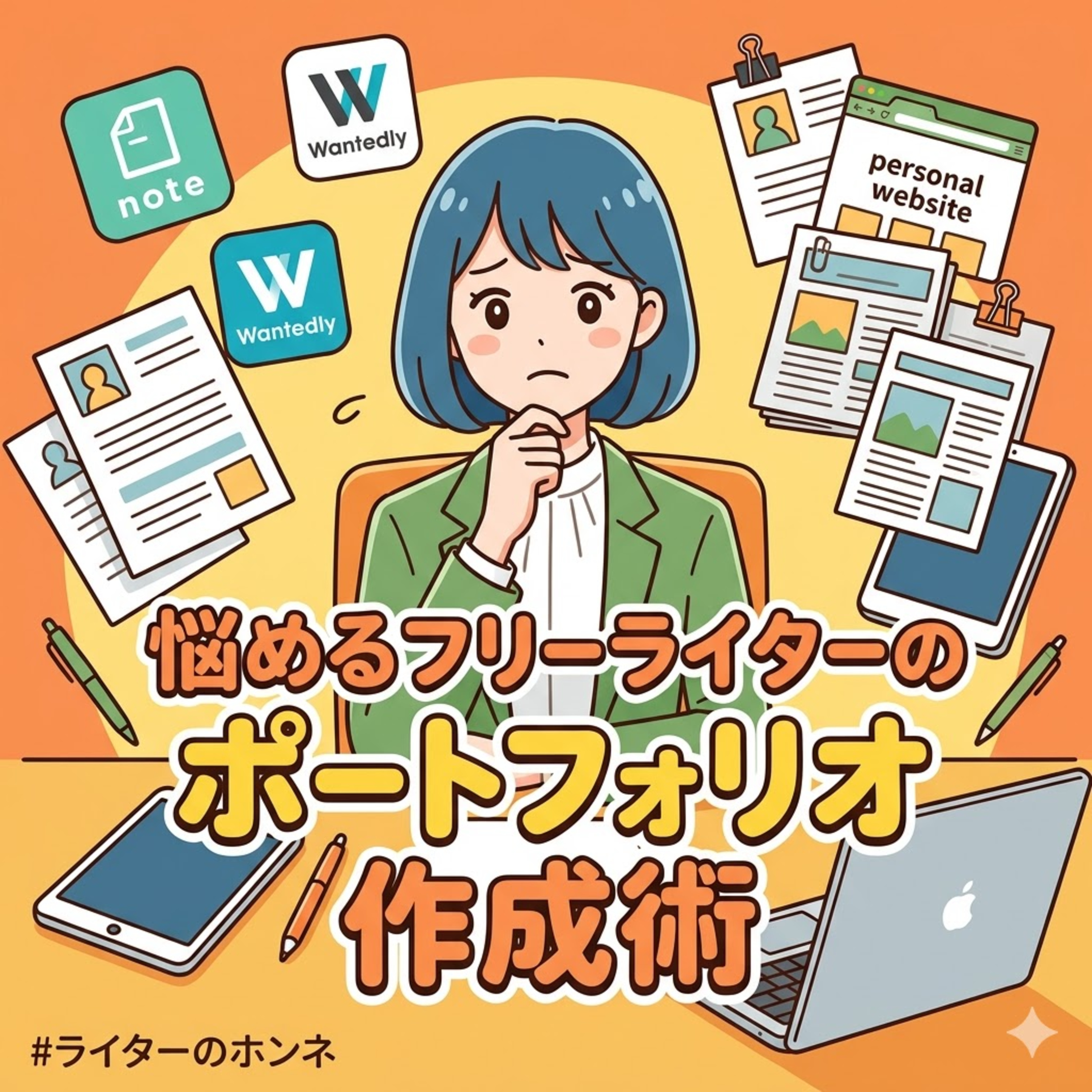 悩めるフリーライターのポートフォリオ作成術