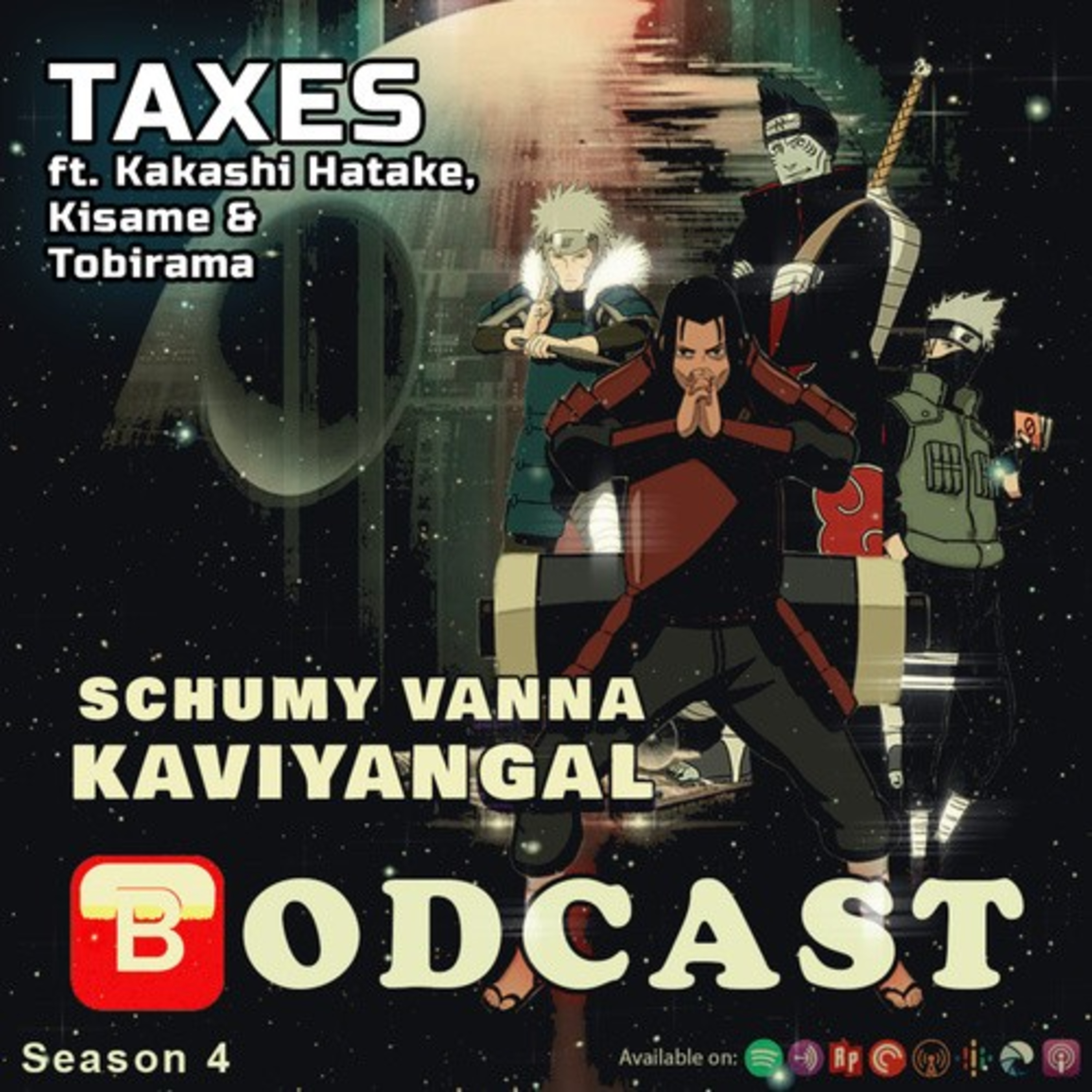 S04E07:-Taxes ft. Tobirama Senju, Kakashi Hatake, Kisame episode artwork