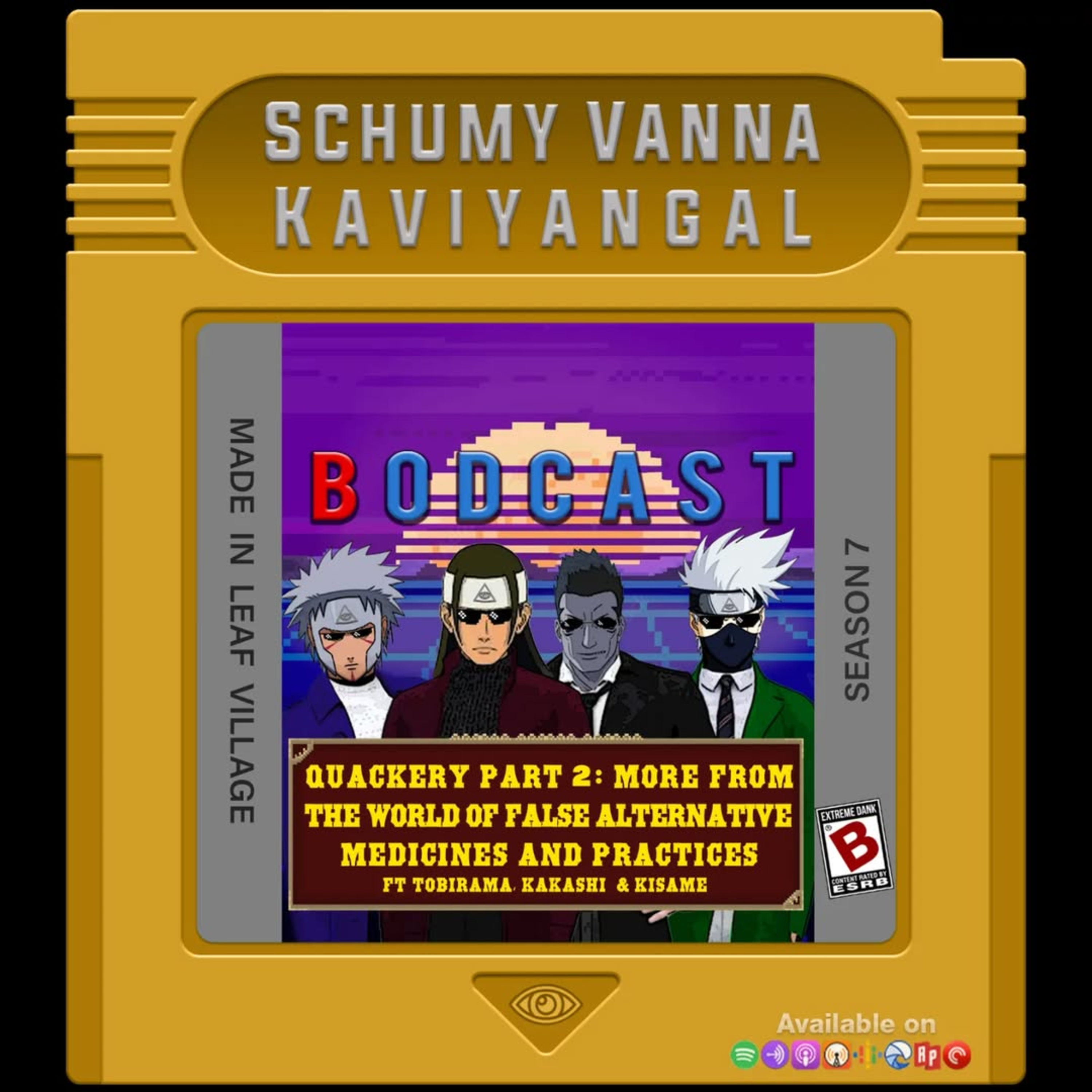 S07E02:-Quackery Part 2 : More from the world of false alternative medicines and practices ft.Tobirama Senju, Kakashi Hatake & Kisame Hoshigake.