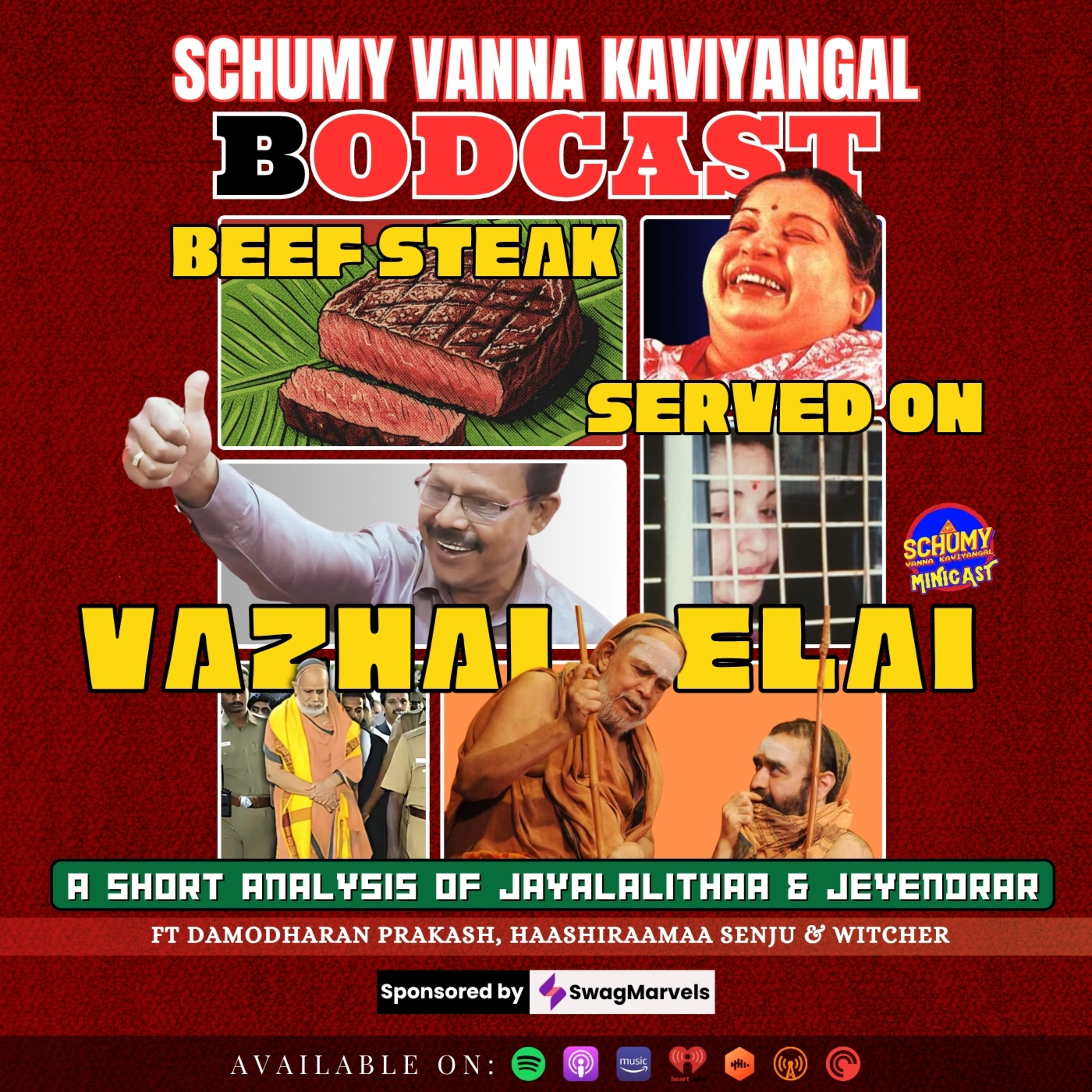 S09E06:-Beef steak served on Vazhai Elai - A short analysis of Jayalalithaa & Jeyendrar ft Nakeeran Damodharan Prakash