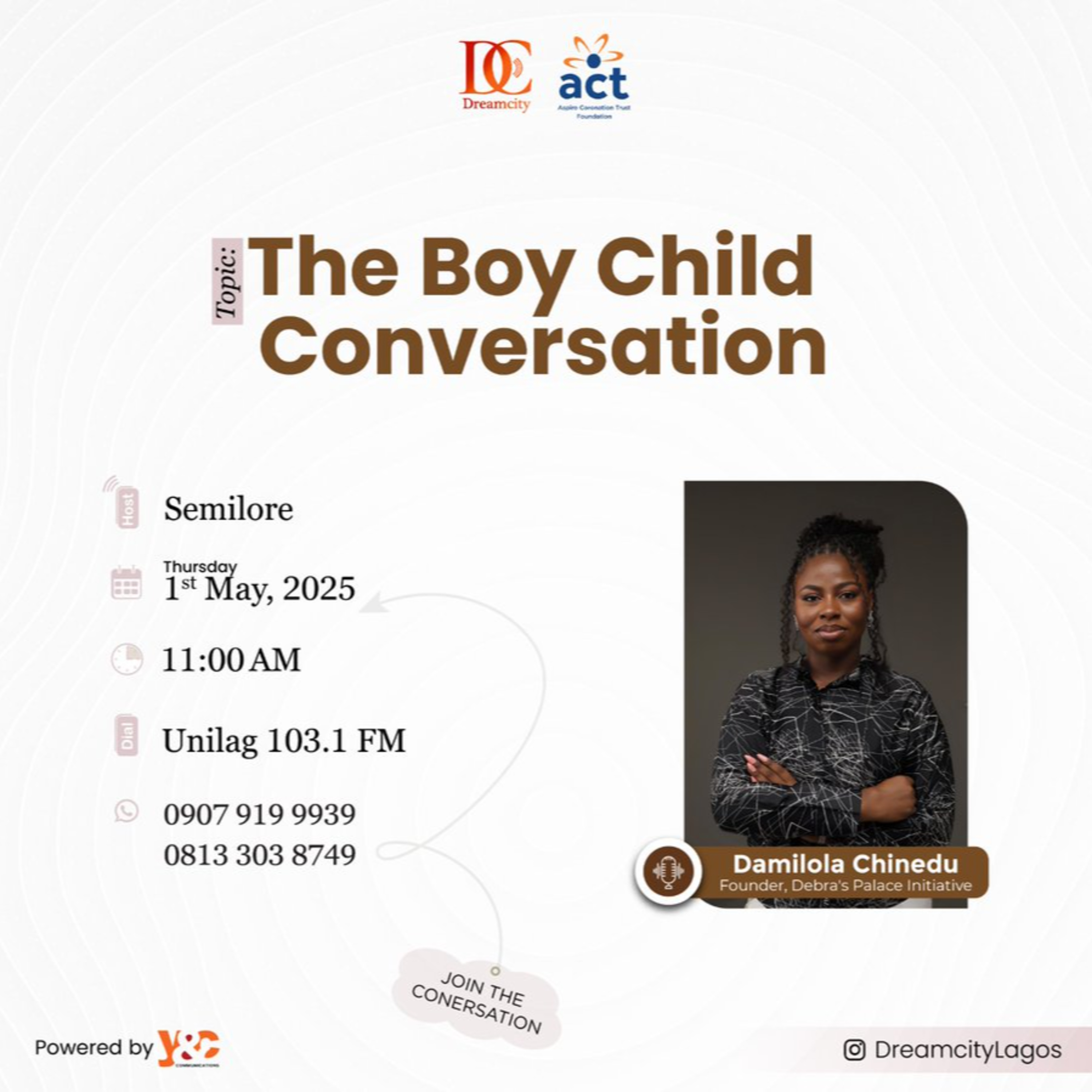 The Boy Child Conversation Ft Damilola Chinedu