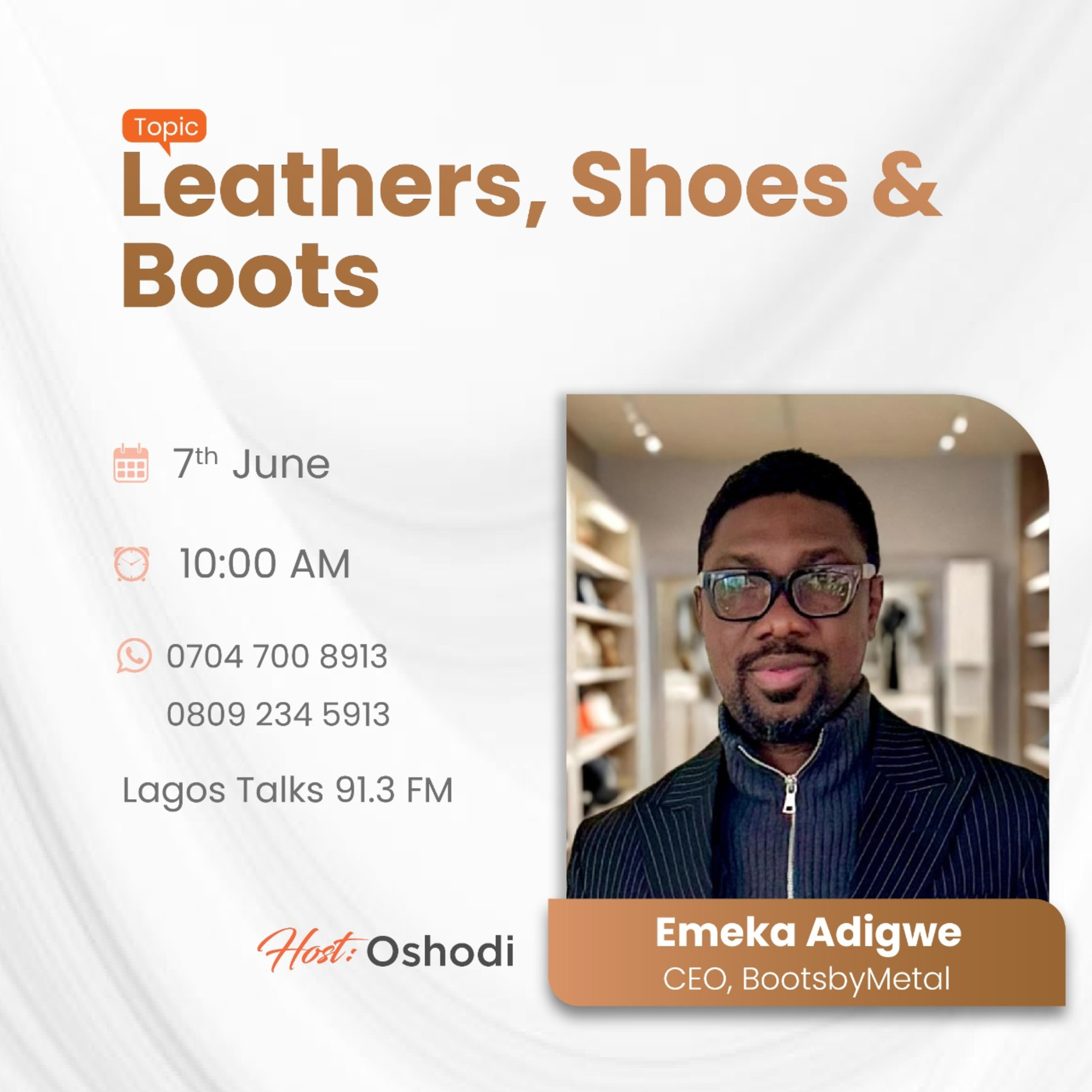 Leathers, Shoes & Boots Ft. Emeka Adigwe