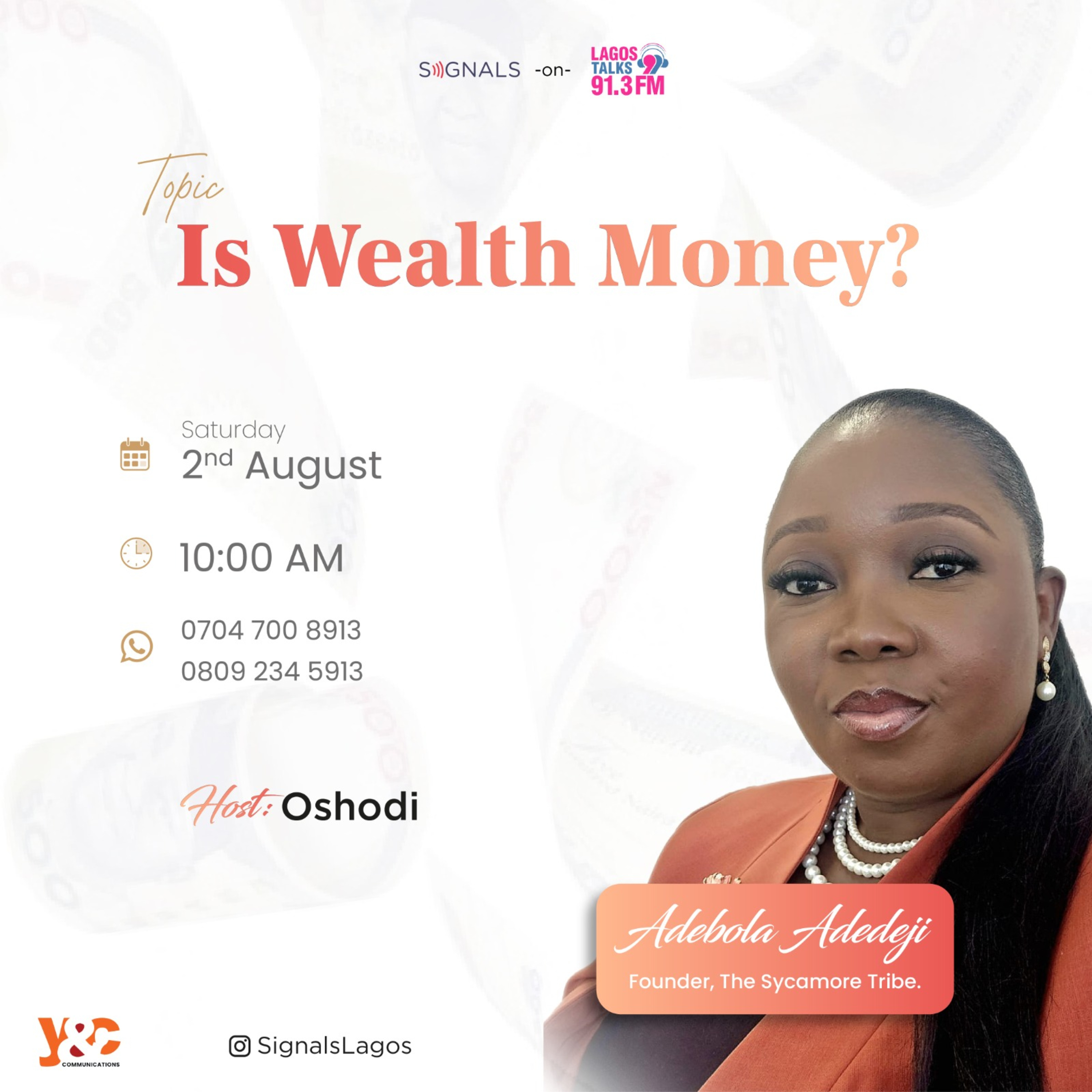 Is Wealth Money? Ft Adebola Adedeji