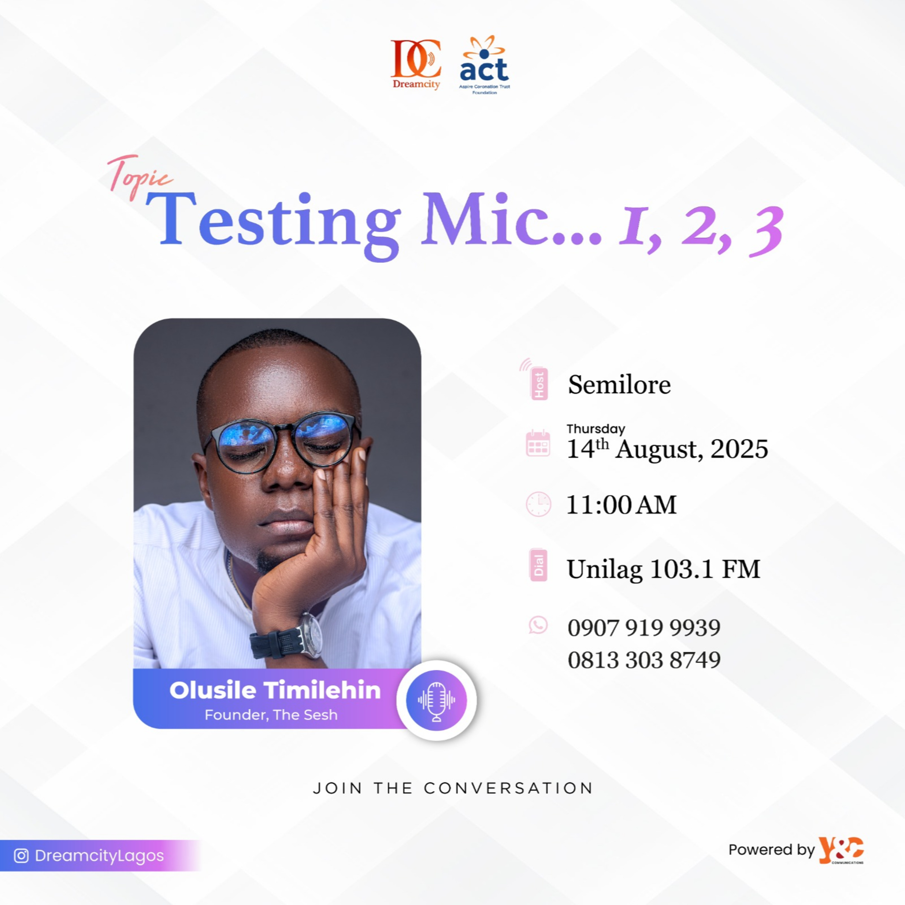 Testing Mic 123 Ft Olusile Timilehin