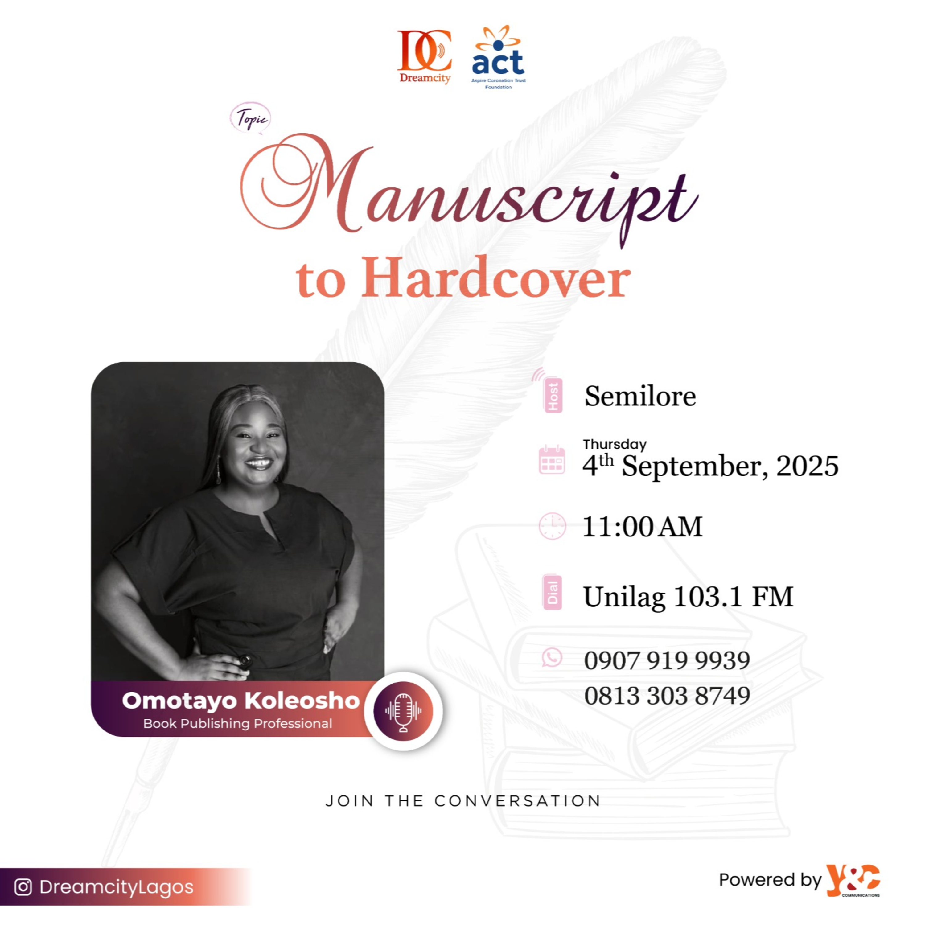 Manuscript to Hardcover Ft Omotayo Koleosho