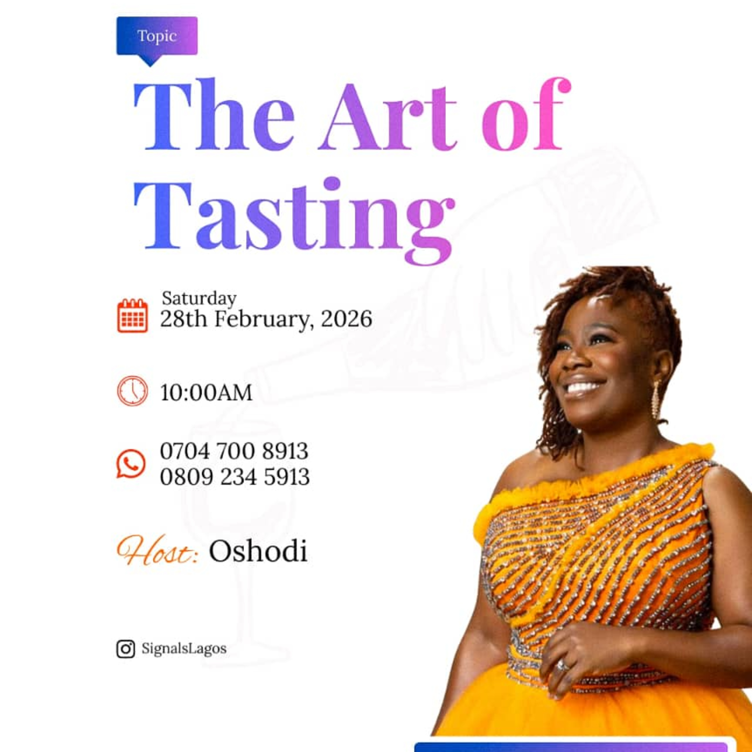  The Art of Tasting Ft Lola Johnson
