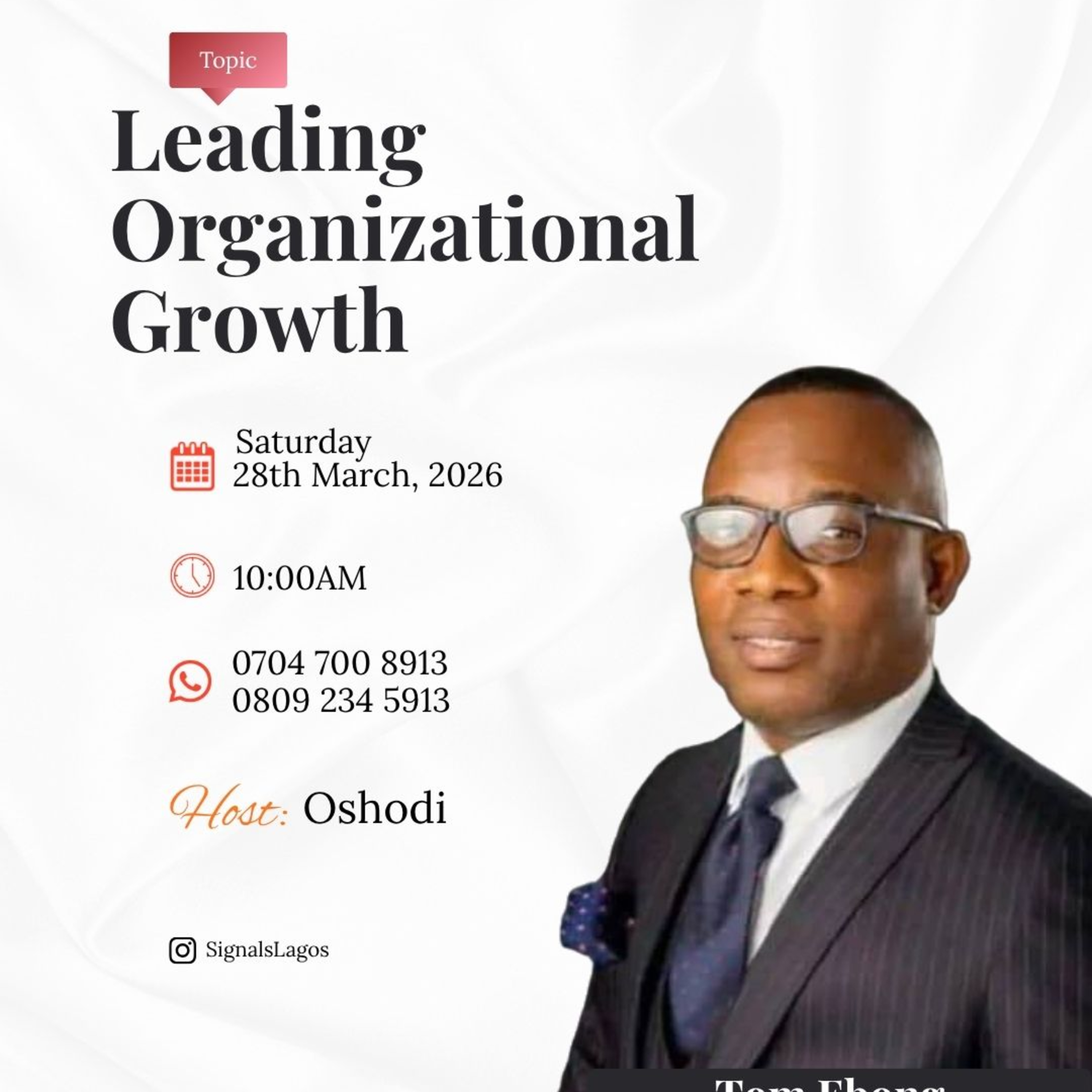 Leading Organizational Growth with Tom Ebong 
