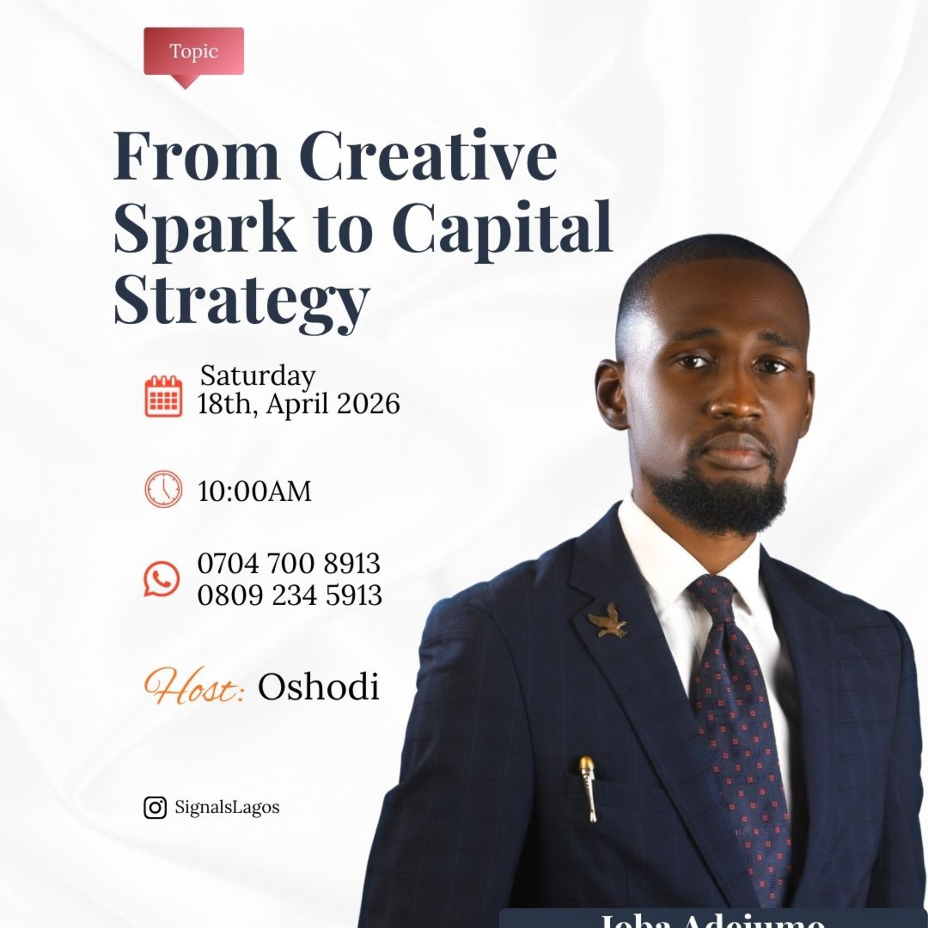 Creative Spark to Capital Strategy with Joba Adejumo