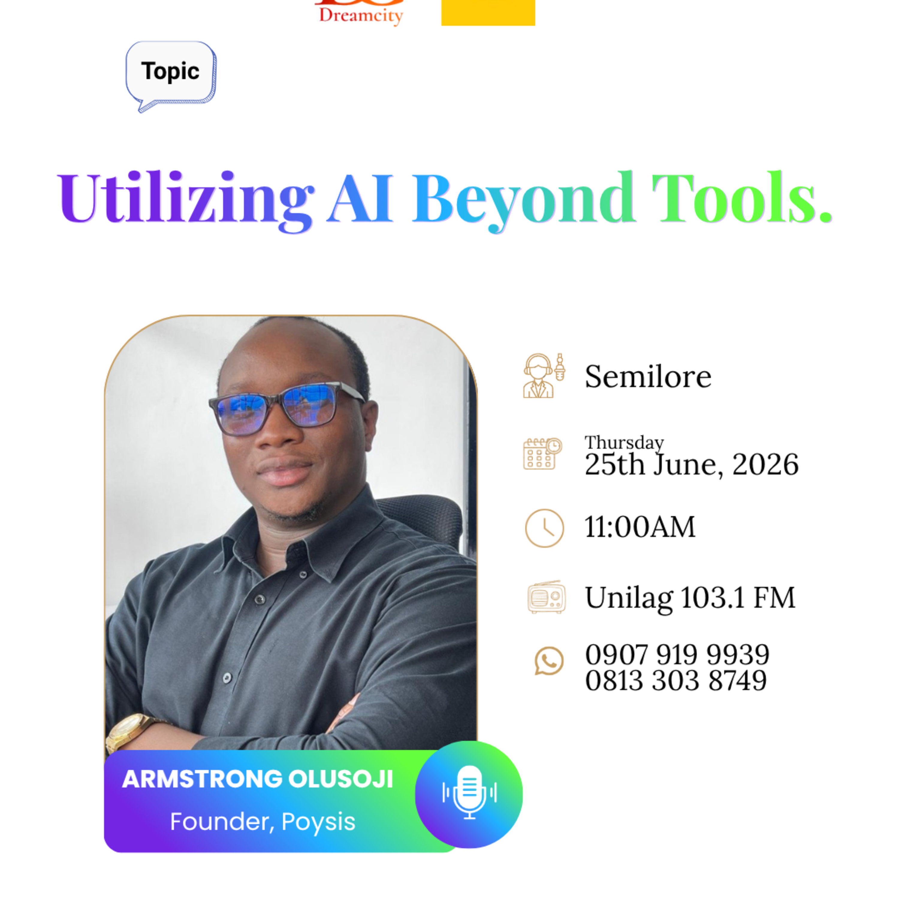 Utilizing AI Beyond Tools with Armstrong Olusoji 
