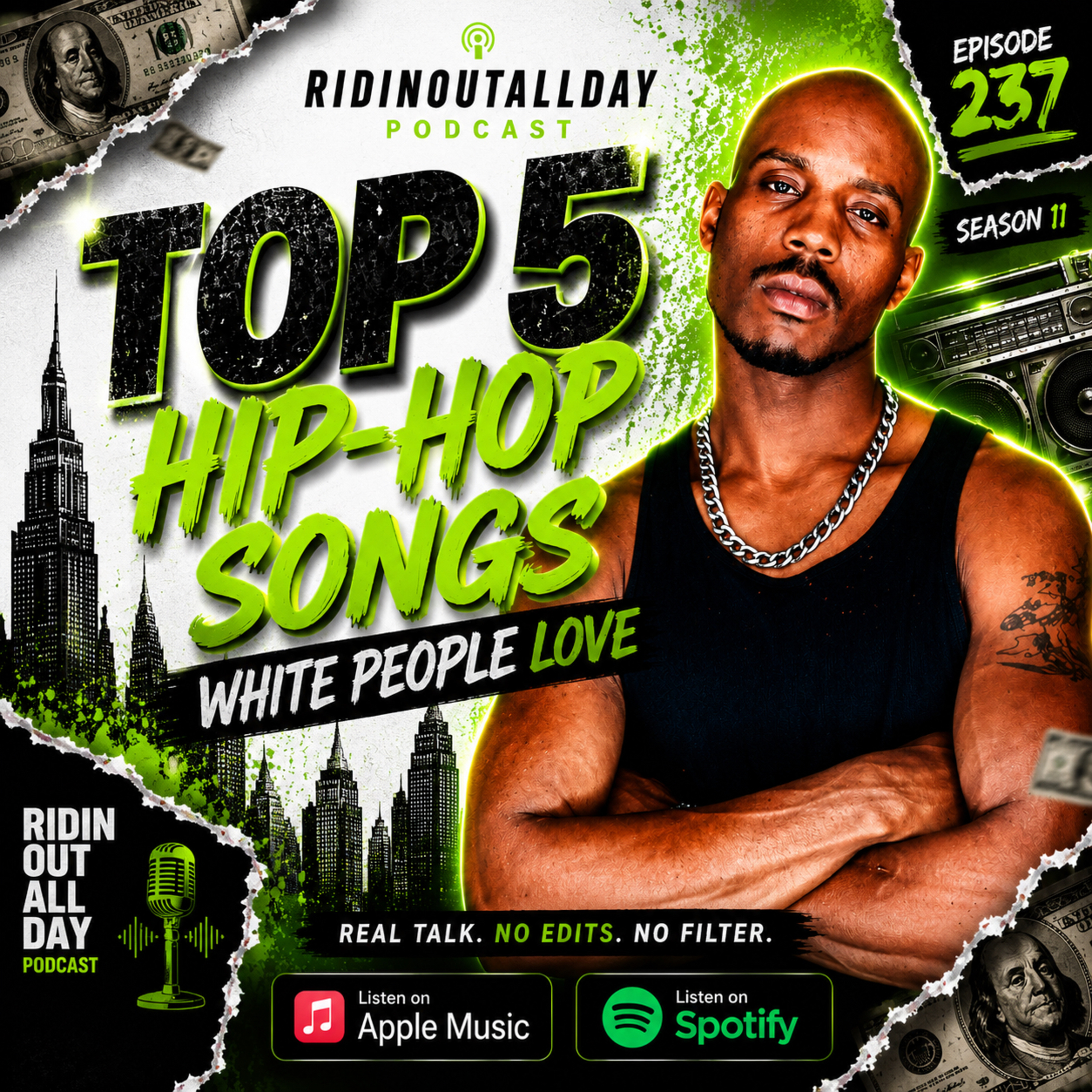 EPISODE 237 | TOP 5 HIP-HOP SONGS WHITE PEOPLE LOVE episode artwork