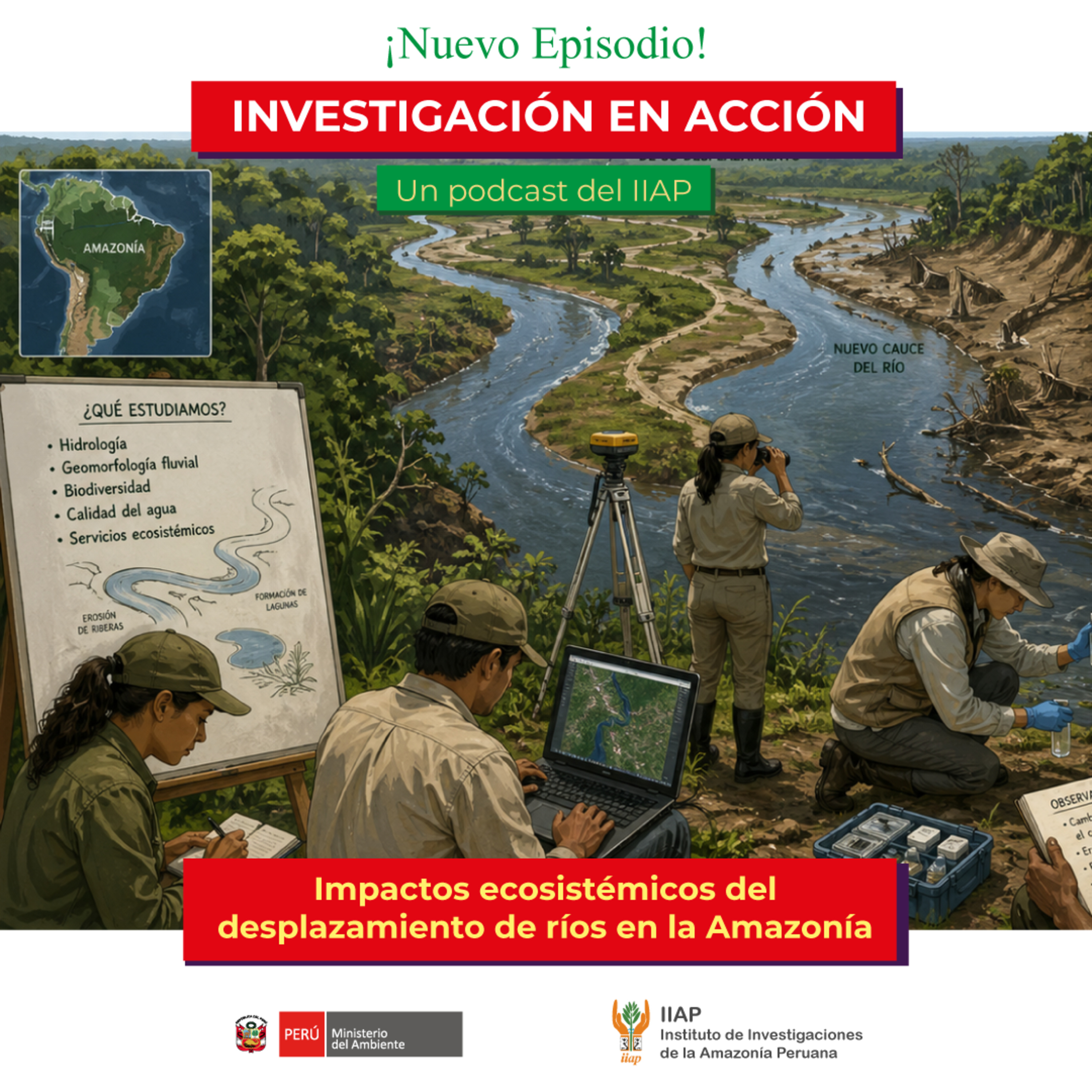 Impactos ecosistémicos del desplazamiento de ríos en la Amazonía episode artwork