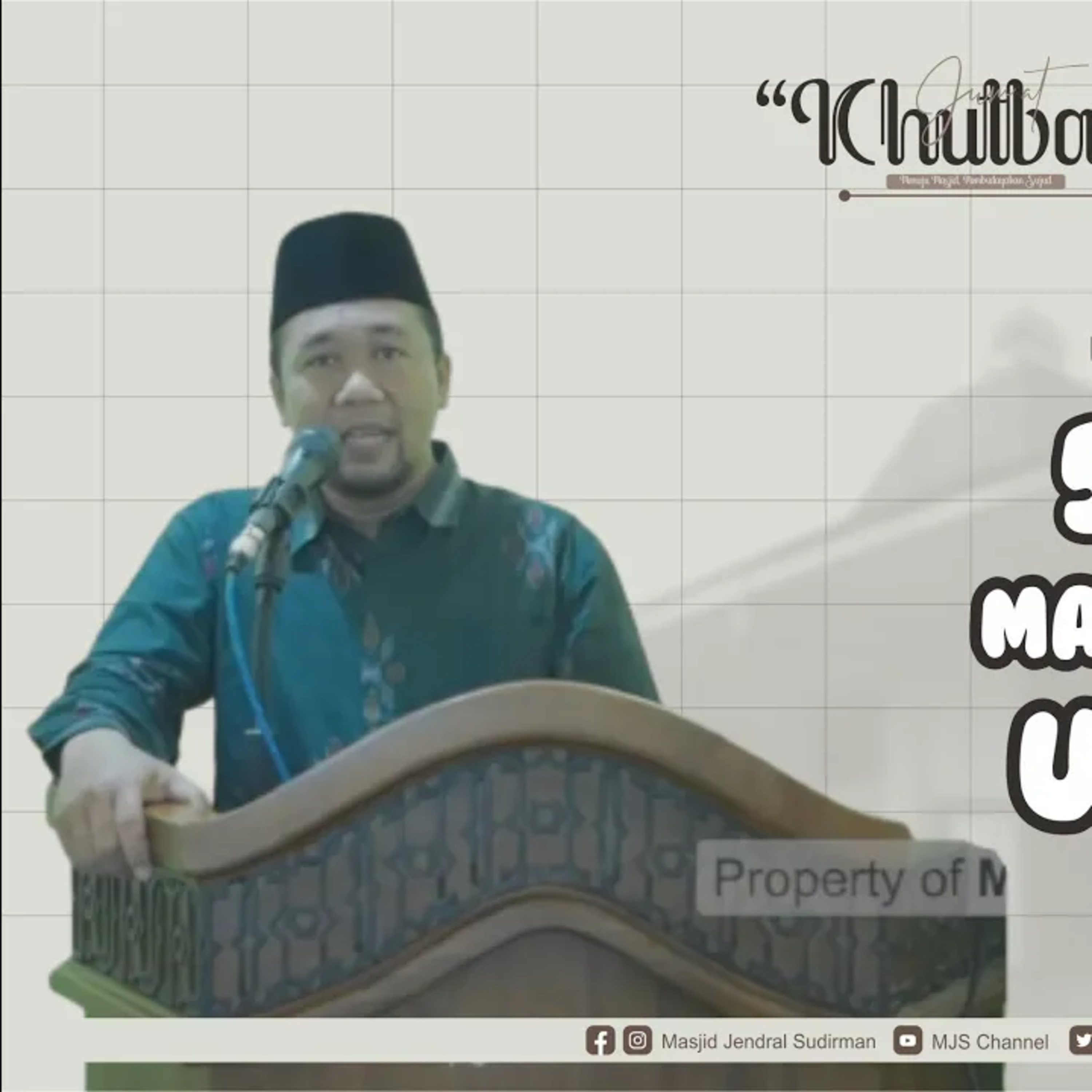 Khutbah Jumat #20 : Ust. Hasanudin, S. Pd. I., M. Pd. - 5 Nasehat Malaikat Jibril As. untuk Nabi