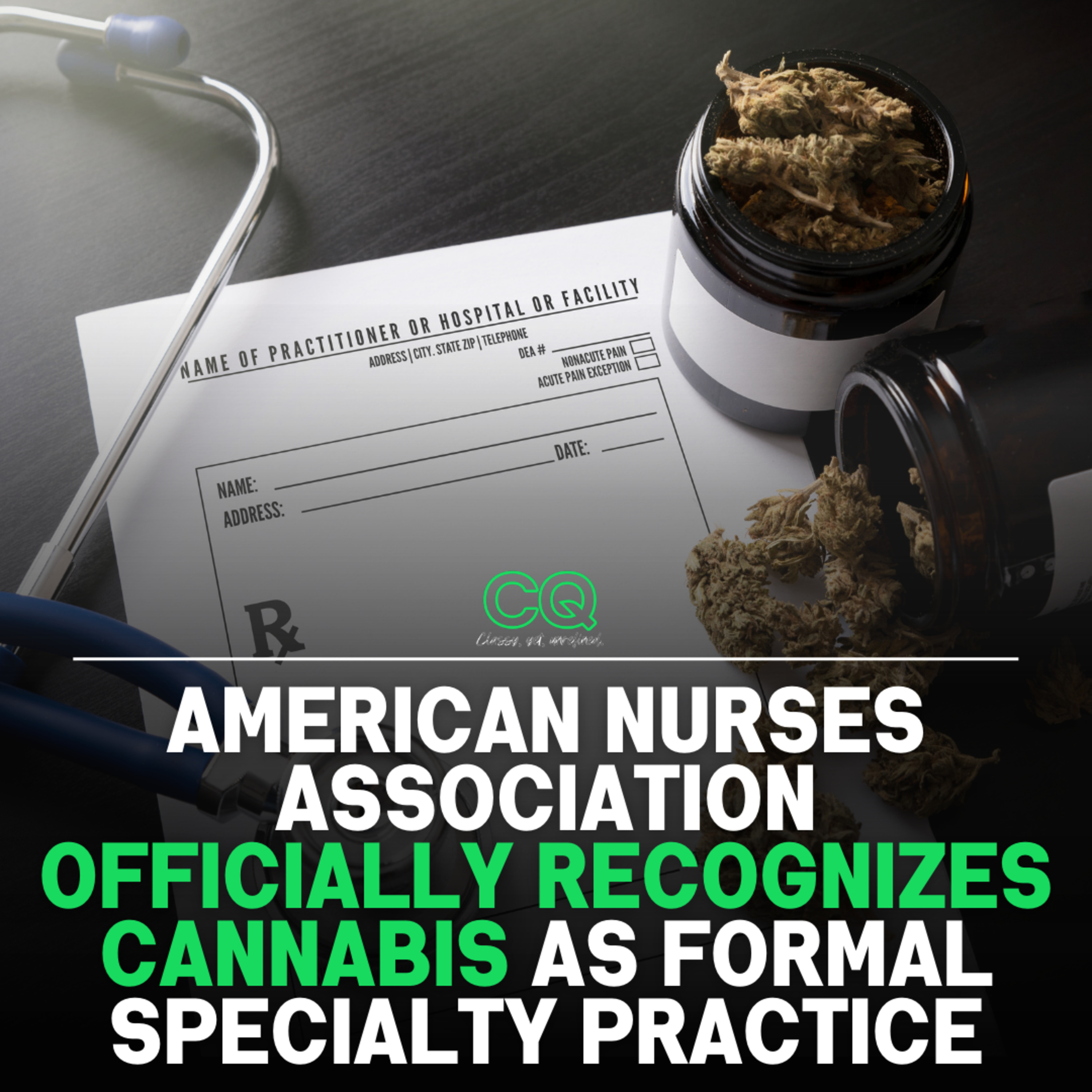 American Nurses Association Declares Cannabis A Formal Specialty Practice Area 🏥 episode artwork