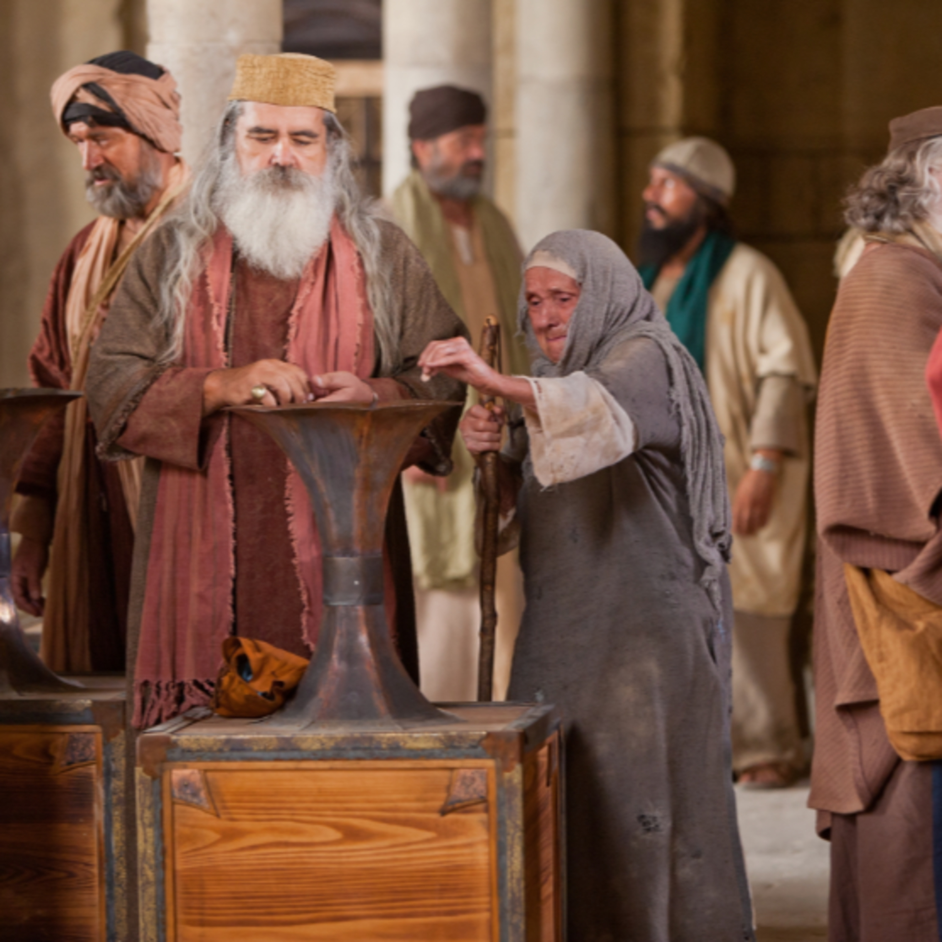 Mark 12:38-44 and the guys episode artwork