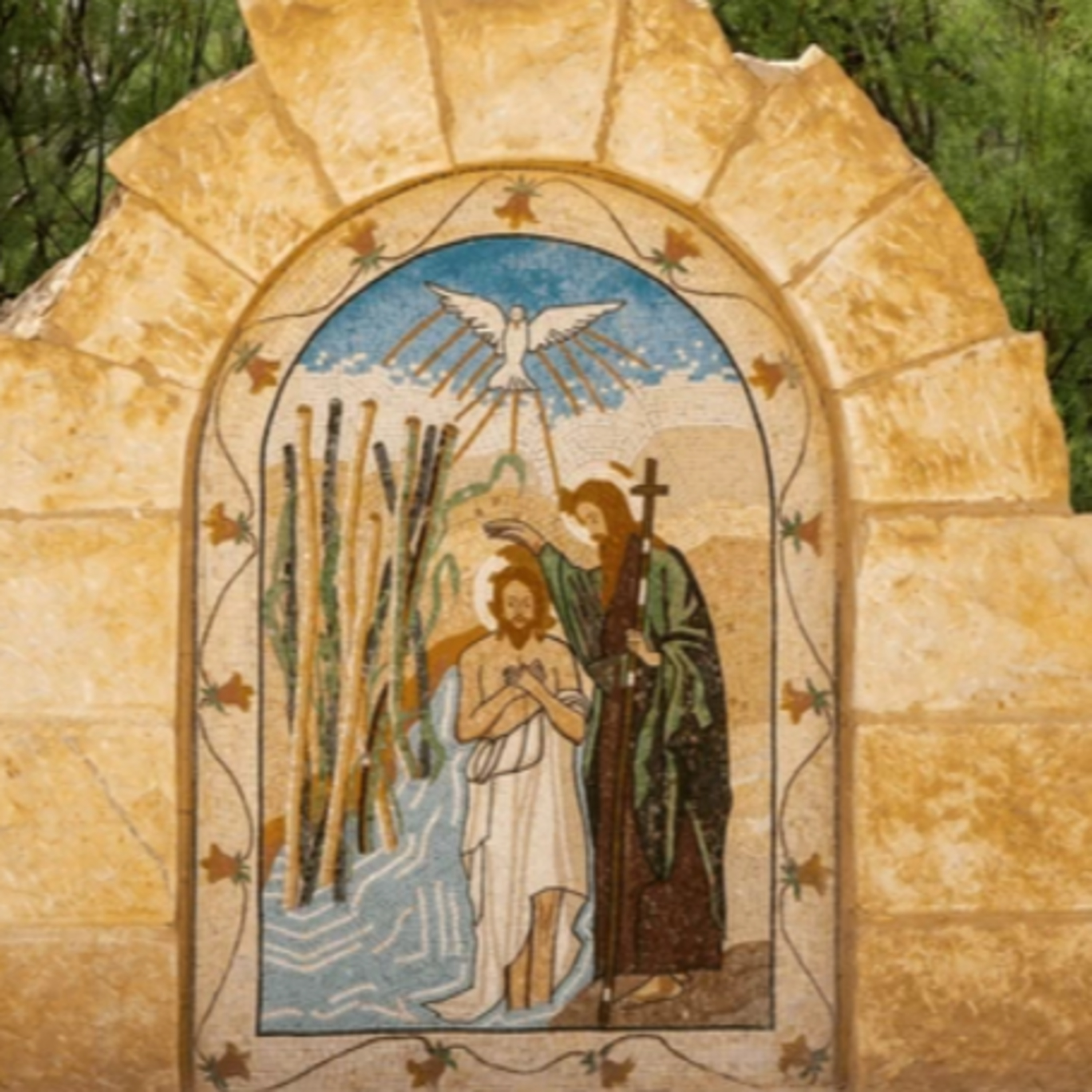 Luke 3:15-16, 21-22 and the guys episode artwork