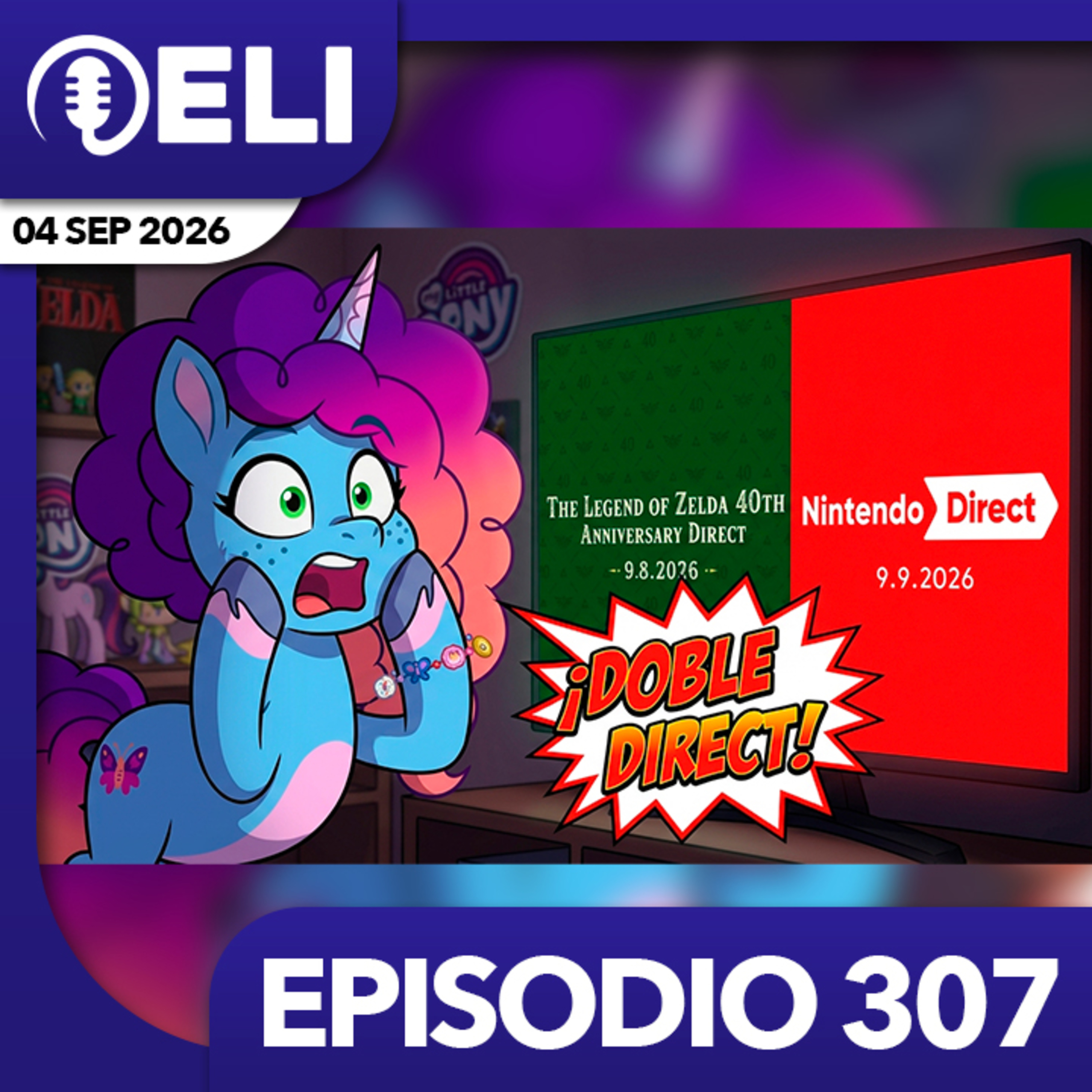 Episodio 307: ¡HABEMUS DOBLE NINTENDO DIRECT! La gran jugada de la Gran N episode artwork