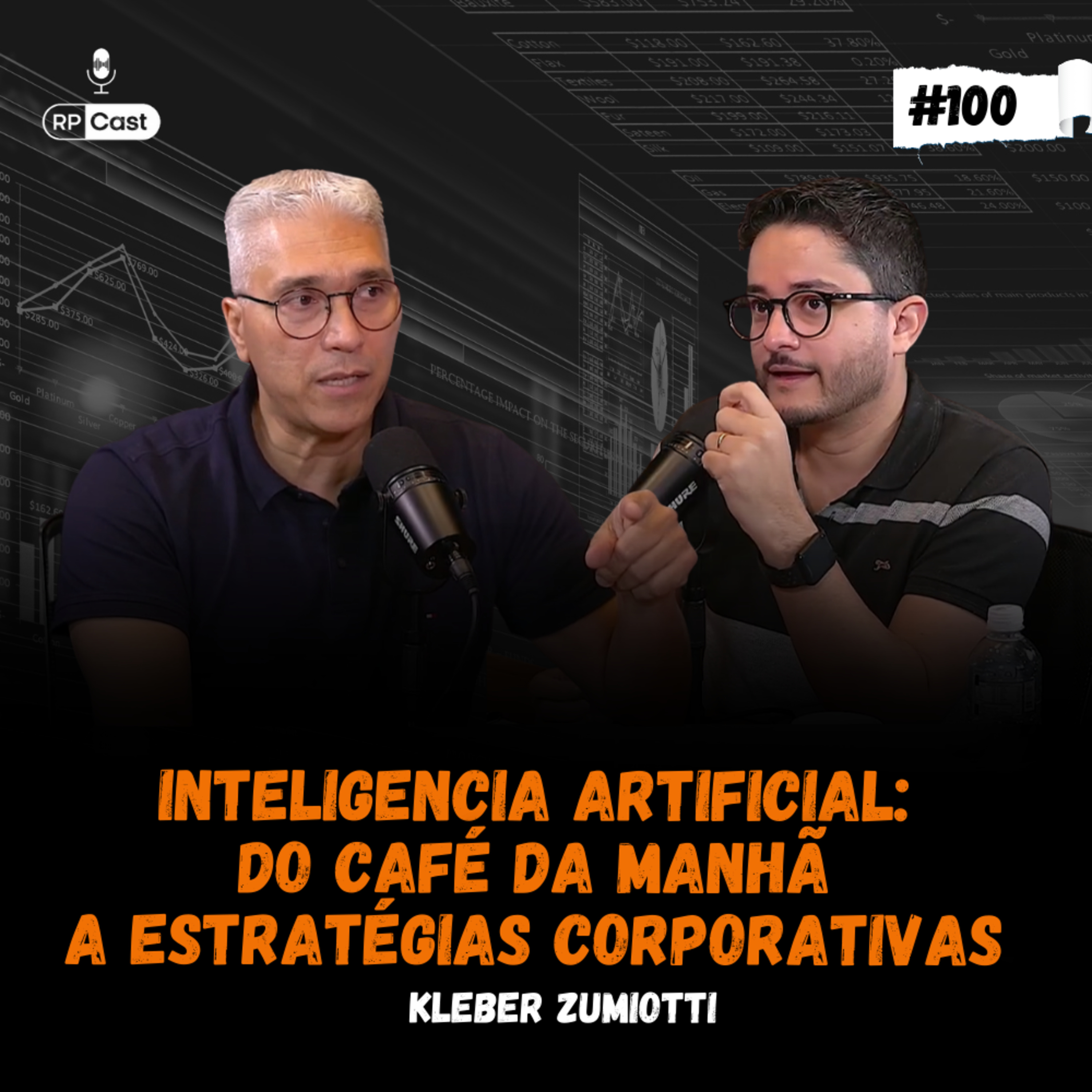 INTELIGENCIA ARTIFICIAL: DO CAFÉ DA MANHÃ A ESTRATÉGIAS CORPORATIVAS (KLEBER ZUMIOTTI)| RPCast #100 episode artwork