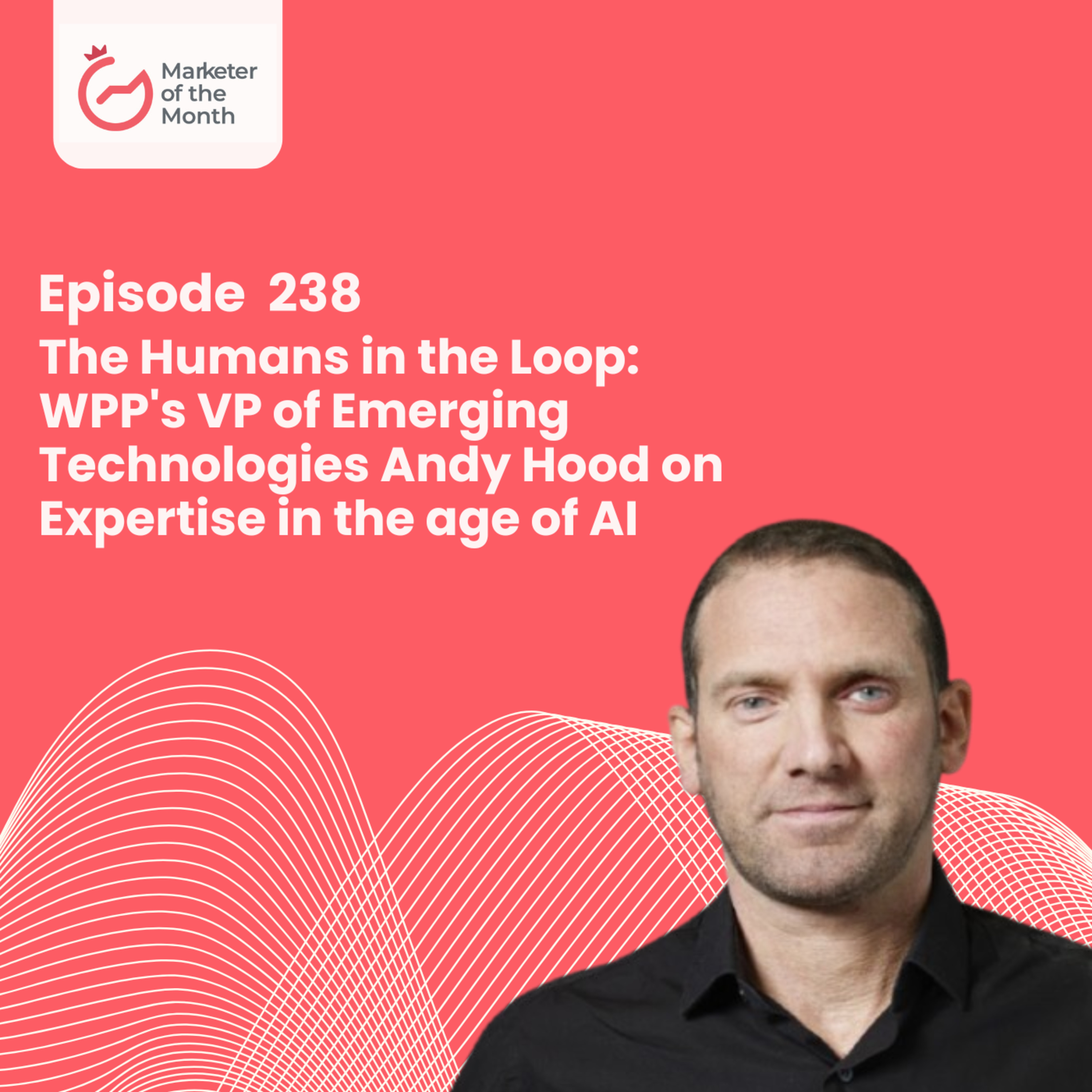 EPISODE 238- The Humans in the Loop: WPP's VP of Emerging Technologies Andy Hood on Expertise in the age of AI episode artwork