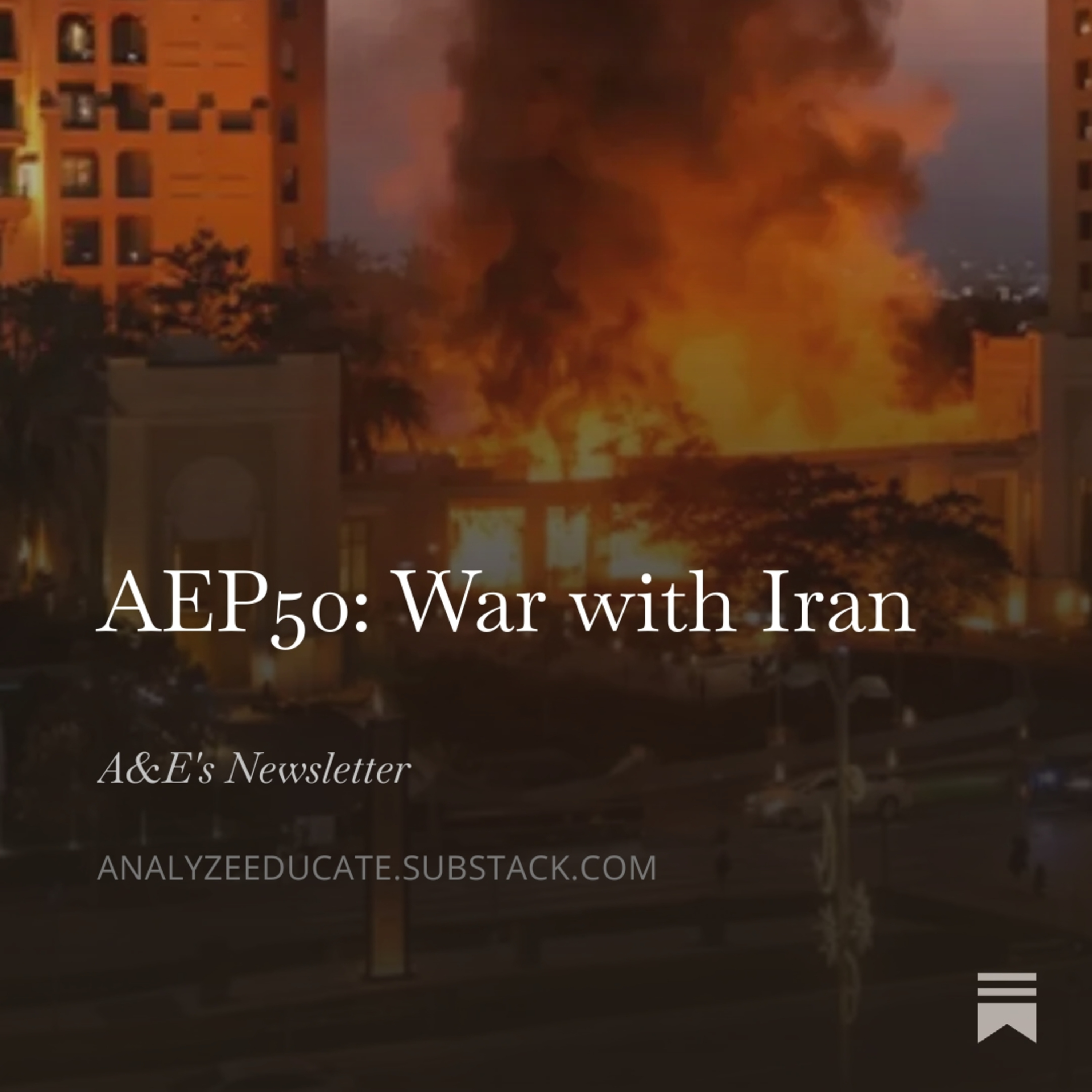 AEP50: War with Iran episode artwork