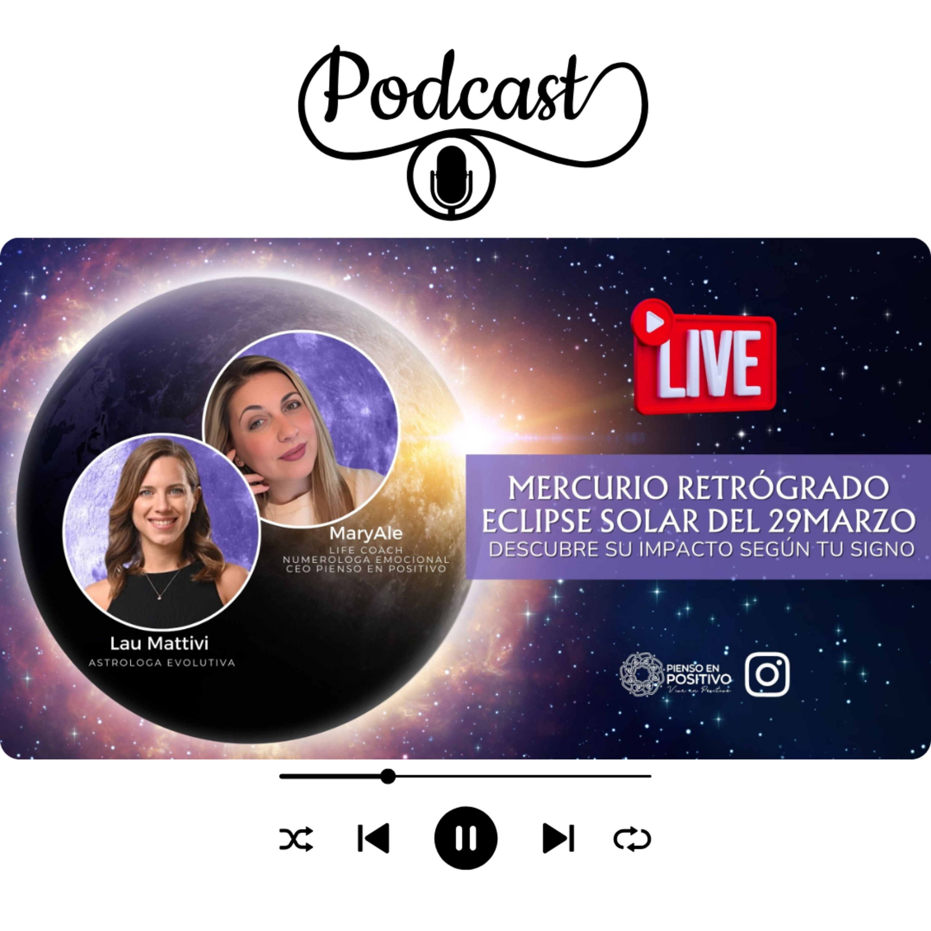 Mercurio Retrógrado Eclipse Solar del 29 Marzo. Descubre su Impacto Según tu Signo 🌚 episode artwork