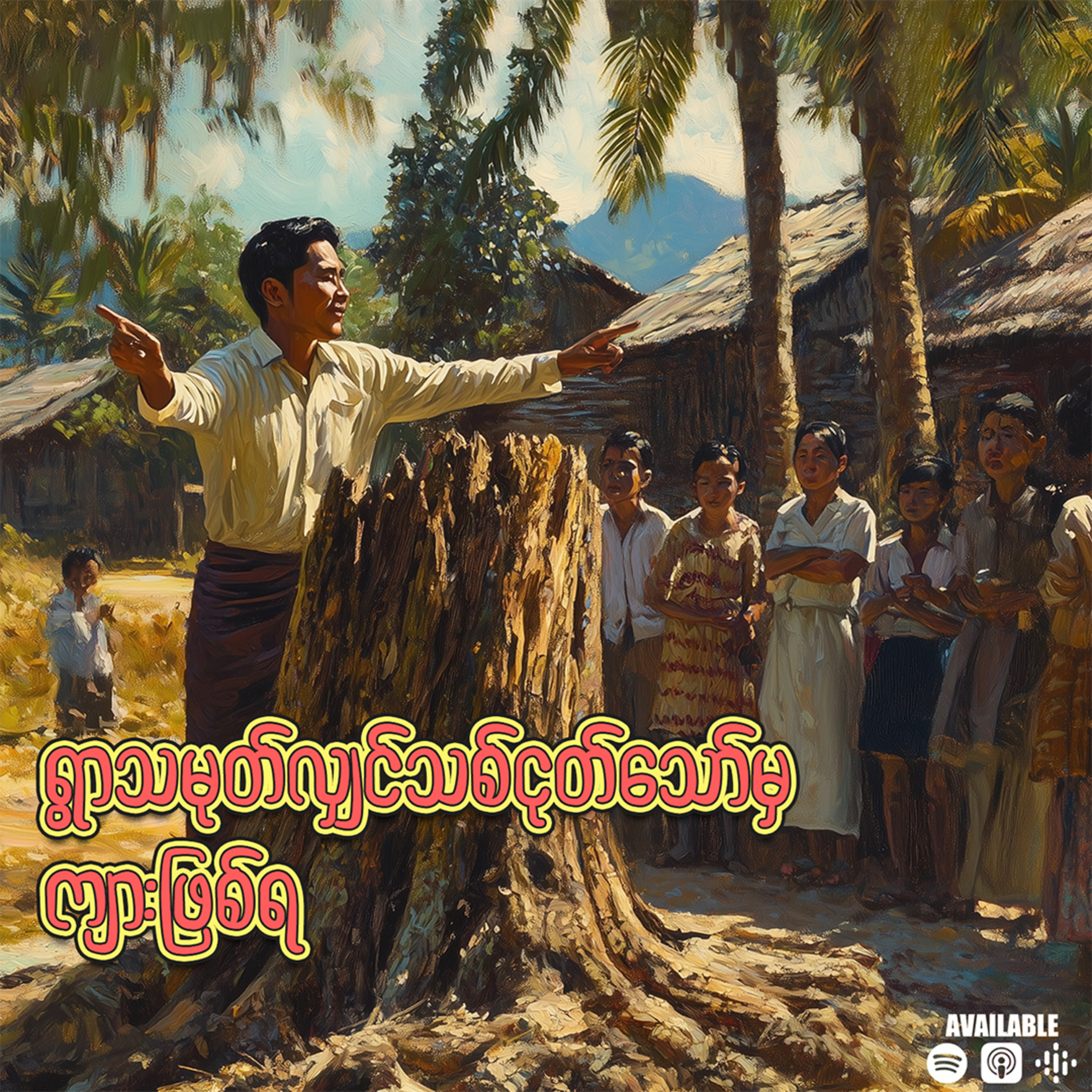 “ရွာသမုတ်လျှင် သစ်ငုတ်သော်မှ ကျားဖြစ်ရ”