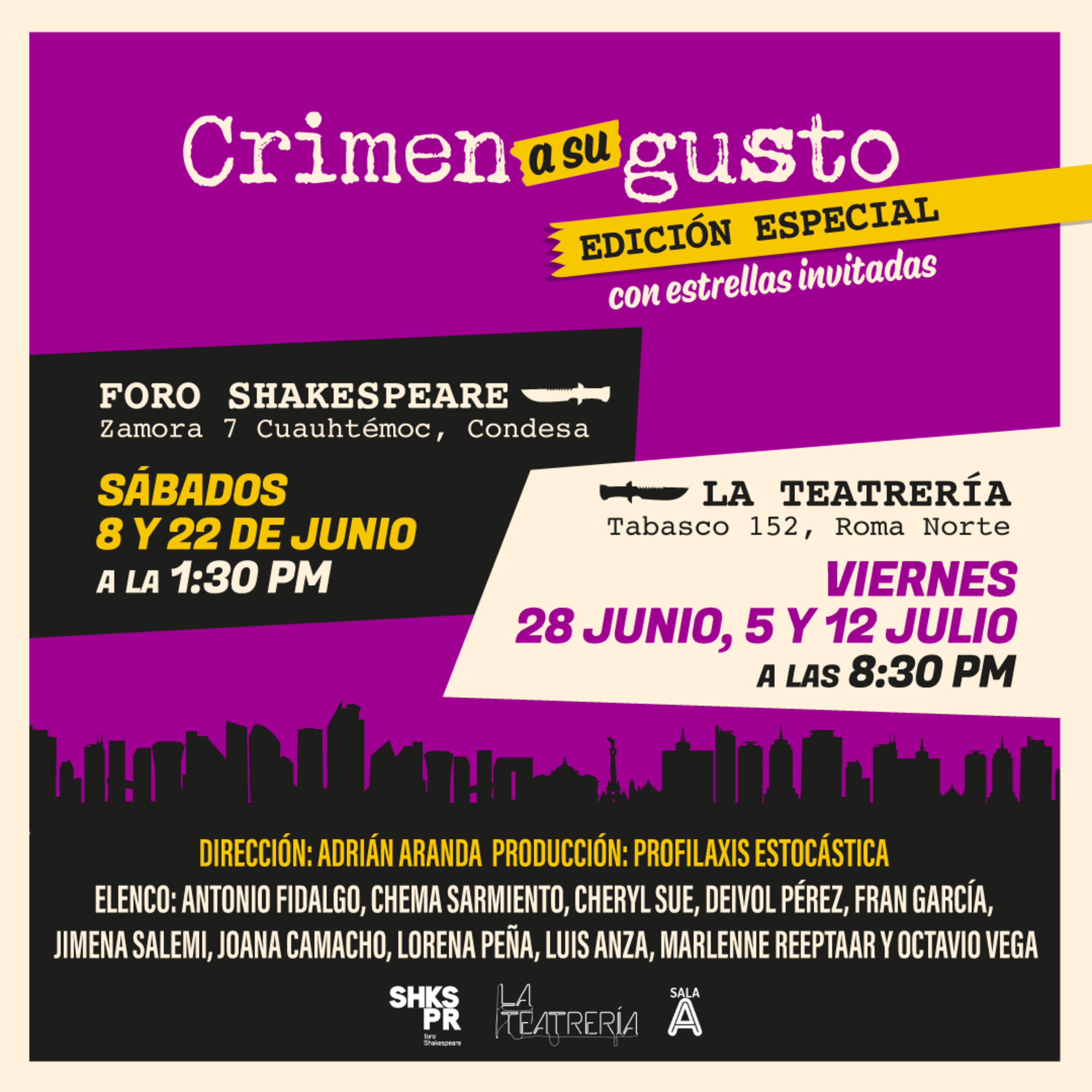 Asiste a "Crimen a su gusto", teatro inmersivo en el que tú eres el detective, escritor o juez episode artwork