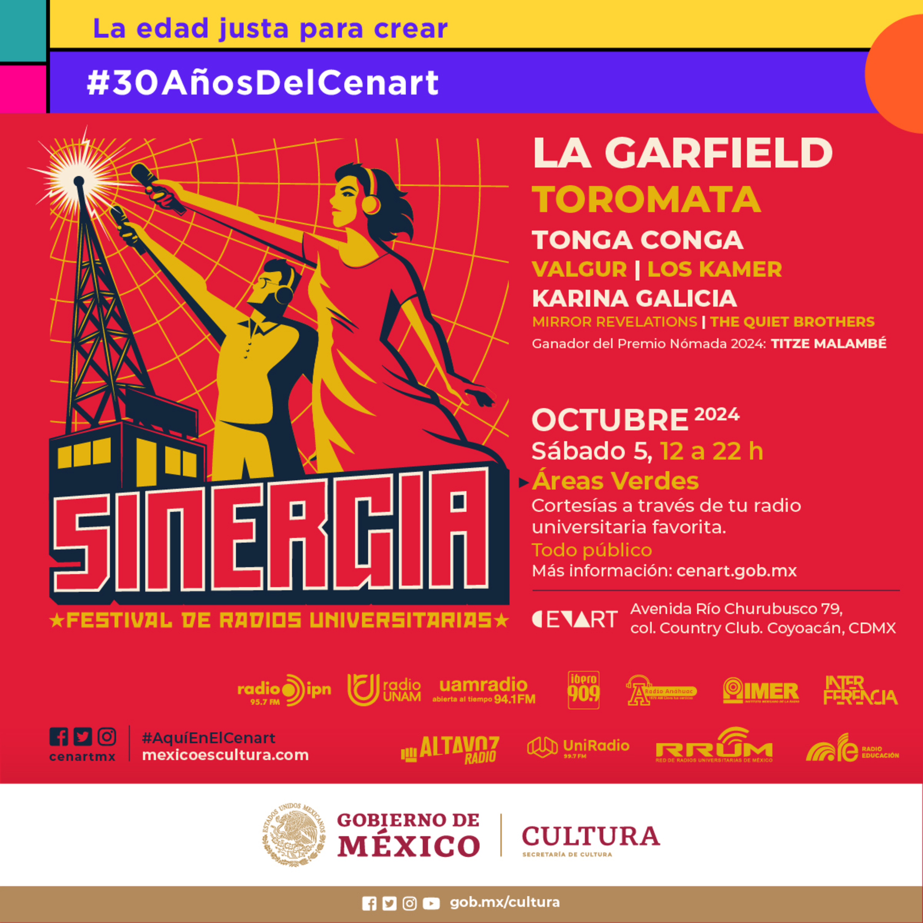 Asiste a la 2a. edición de Sinergia. Festival de Radios Universitarias; se realizará en el CENART episode artwork