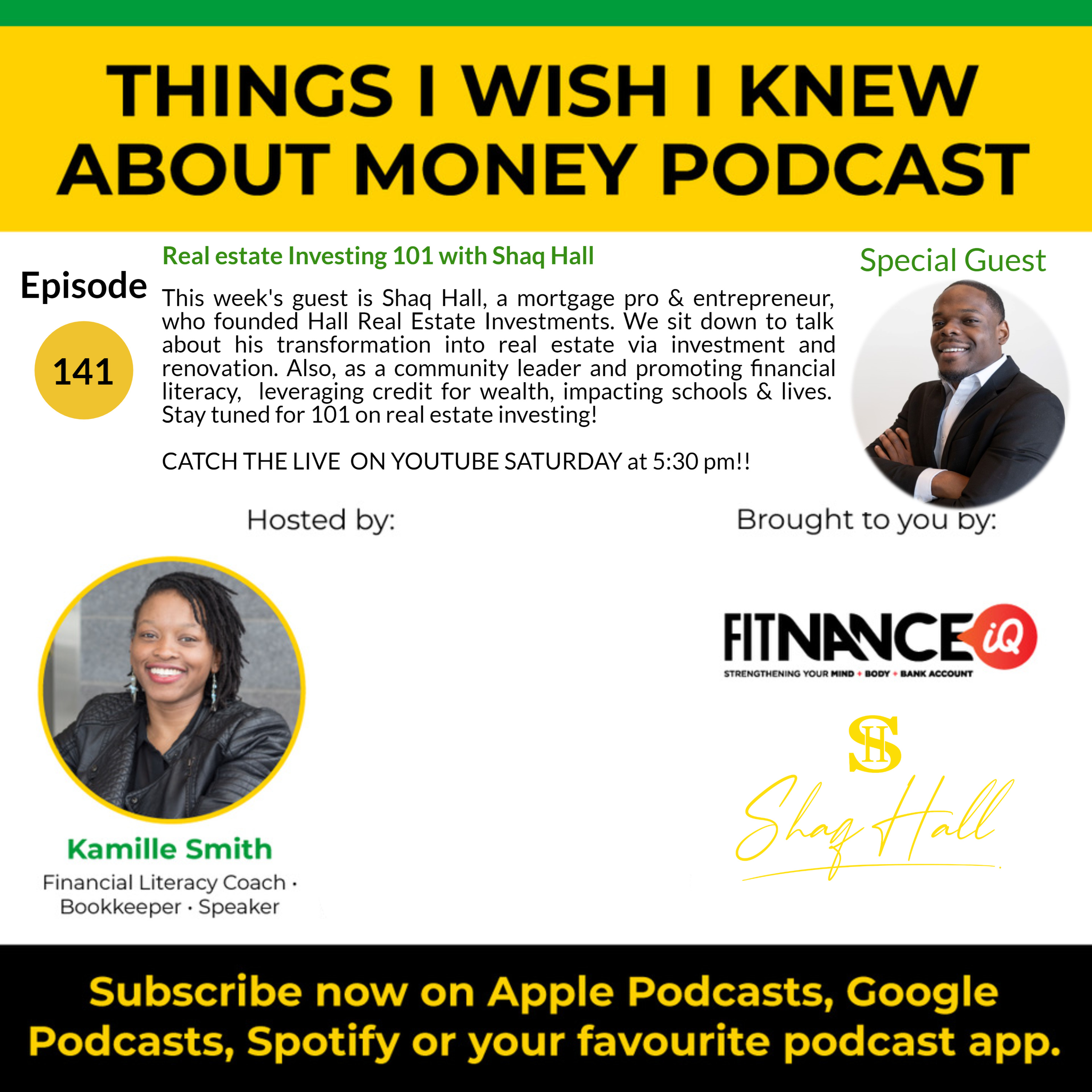 Real estate investing 101 with Shaq Hall episode artwork