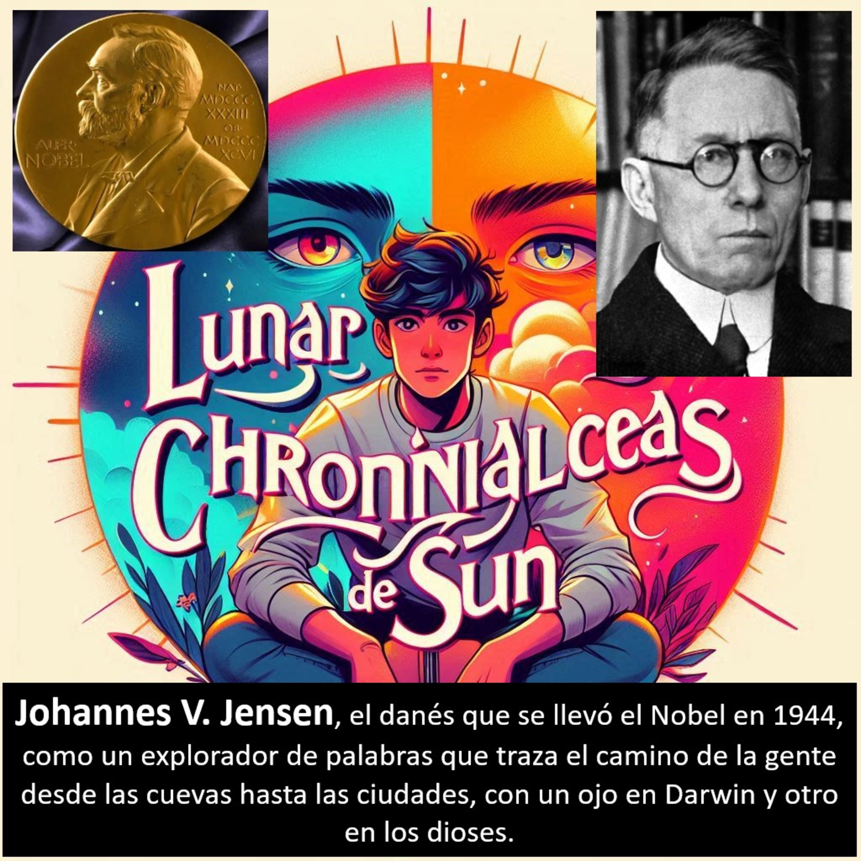 Premio Nobel - 1944. Johannes V. Jensen (Dinamarca) – Novela mitológica (El largo viaje) episode artwork