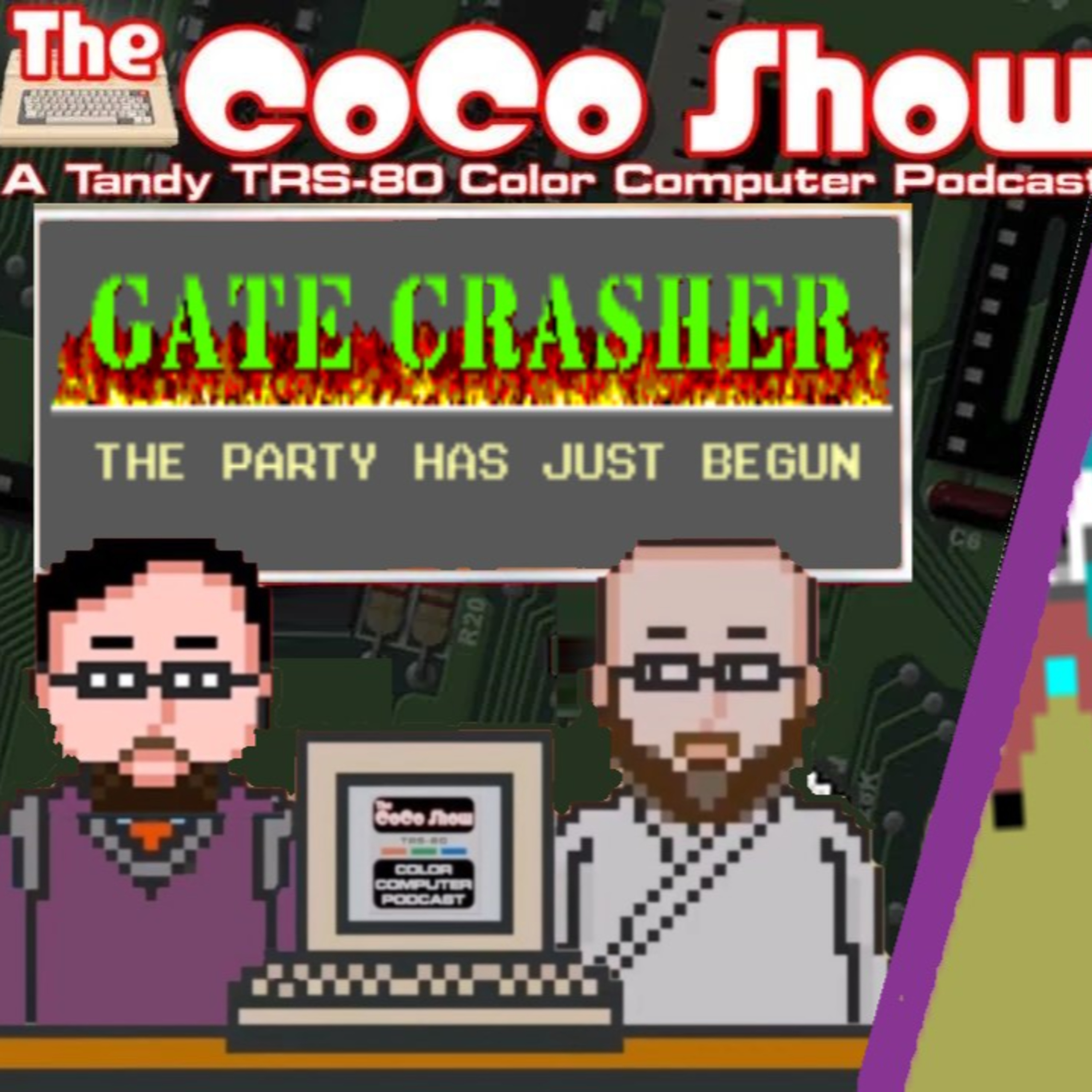 A DOOM-like 3D First Person Shooter Game on the COCO?!?! It's GATE CRASHER on the CoCo Show 52! episode artwork