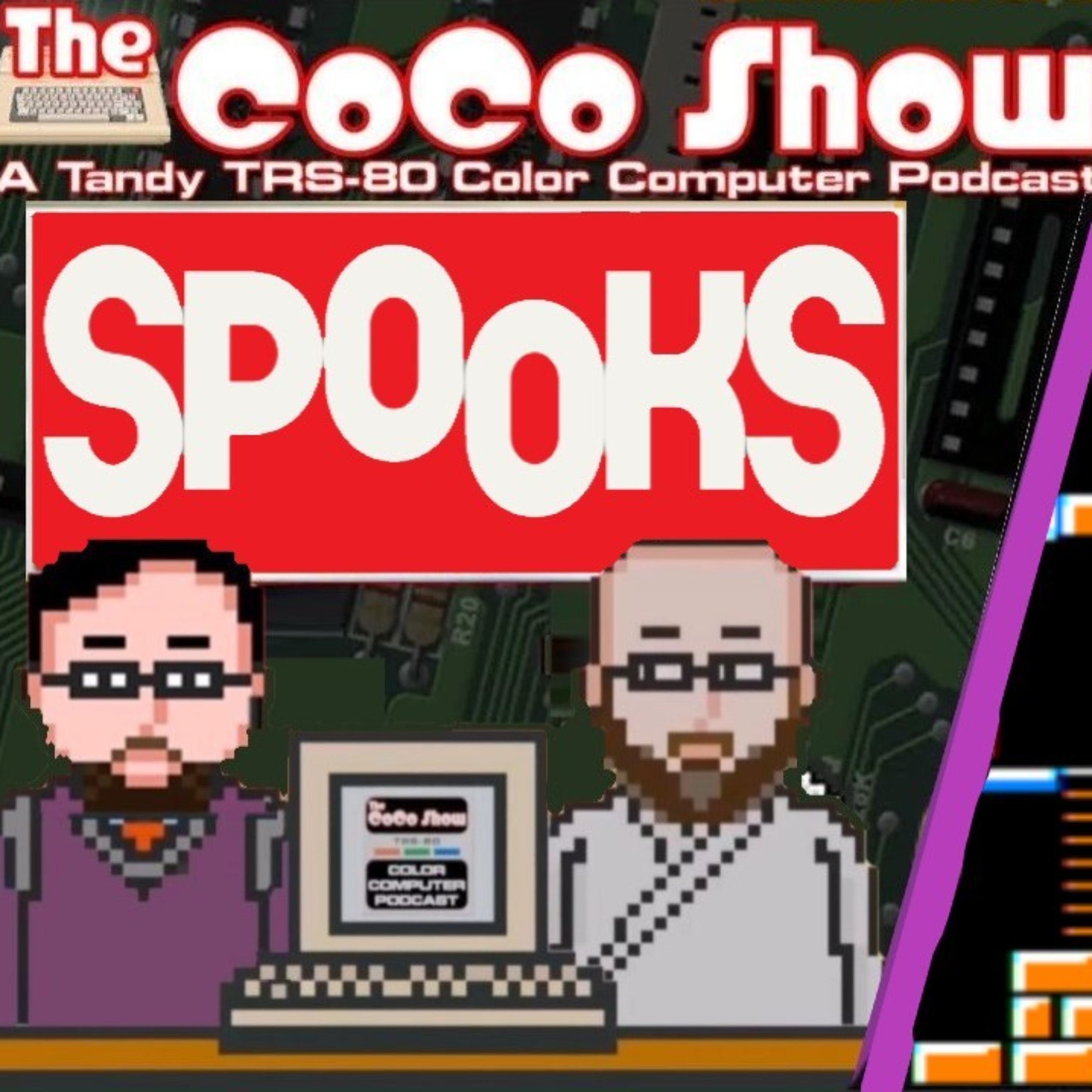 Spooks on the TRS-80 Color Computer is SCAREY GOOD! Get SPOOKED this week on the CoCo SHOW! episode artwork