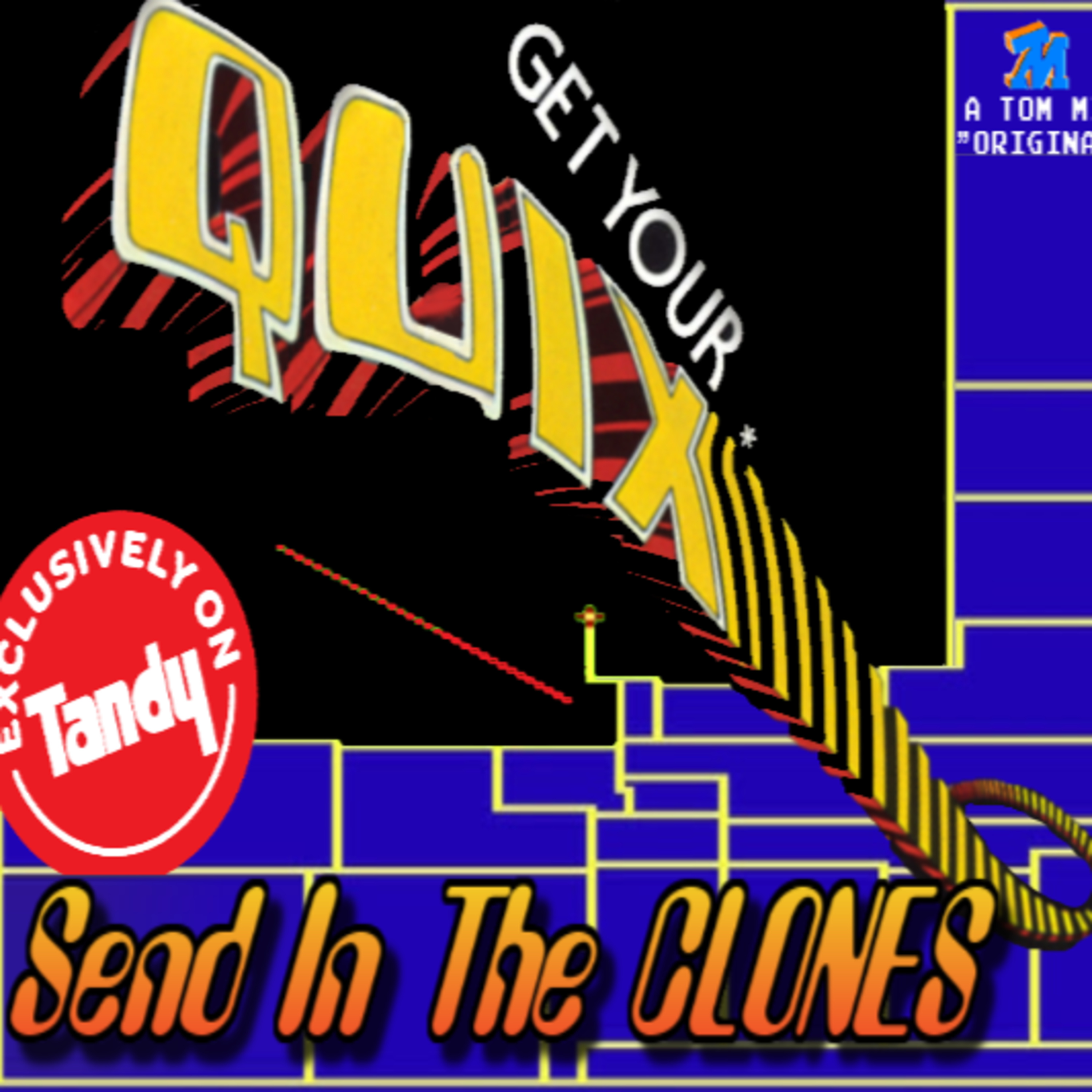 It's QUIX for the TRS-80 CoCo - A TOTALLY ORIGINAL TITLE on the Christmas Edition of The COCO SHOW! episode artwork