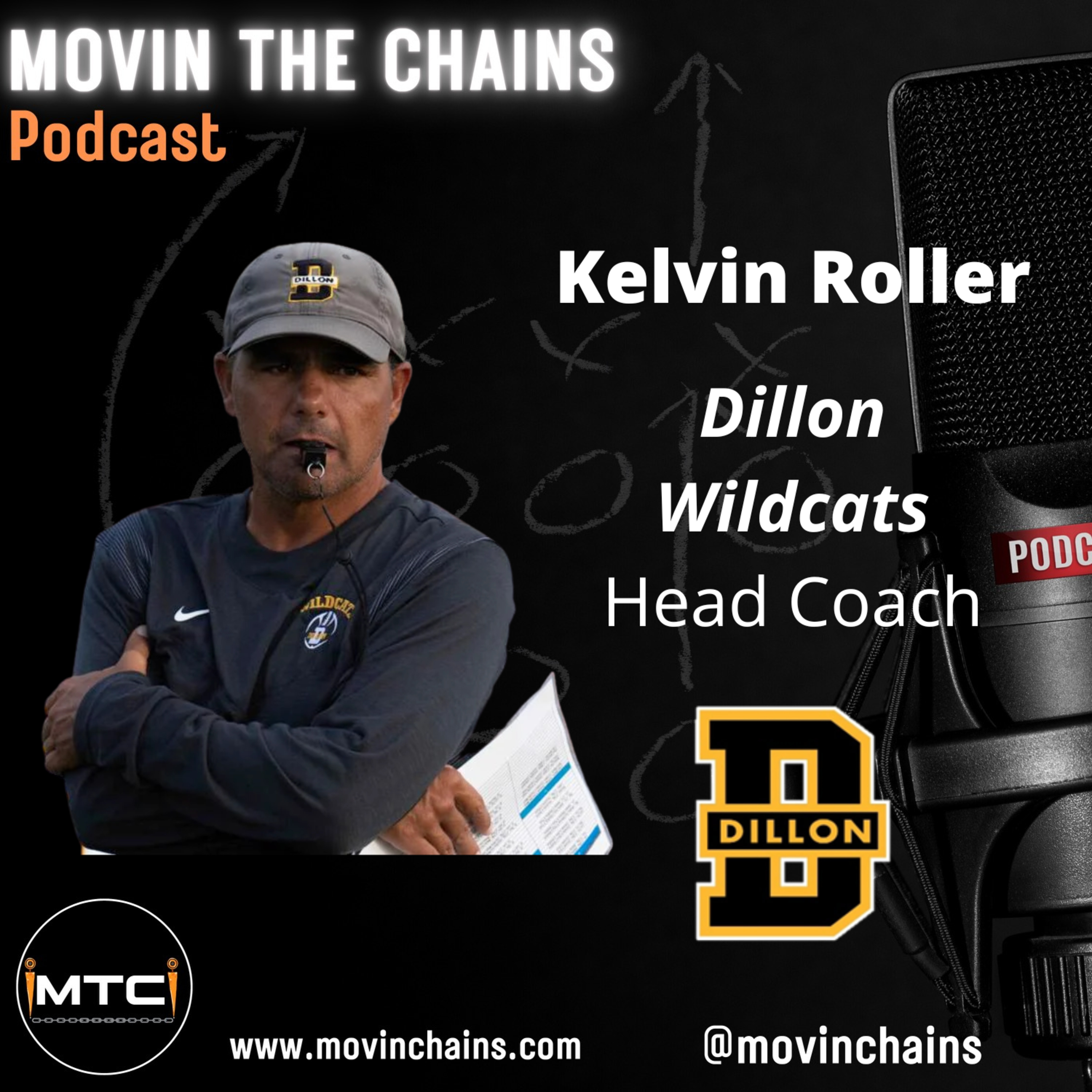 2023 Dillon Wildcats' Preview - Movin' The Chains Interviews Head Coach Kelvin Roller episode artwork