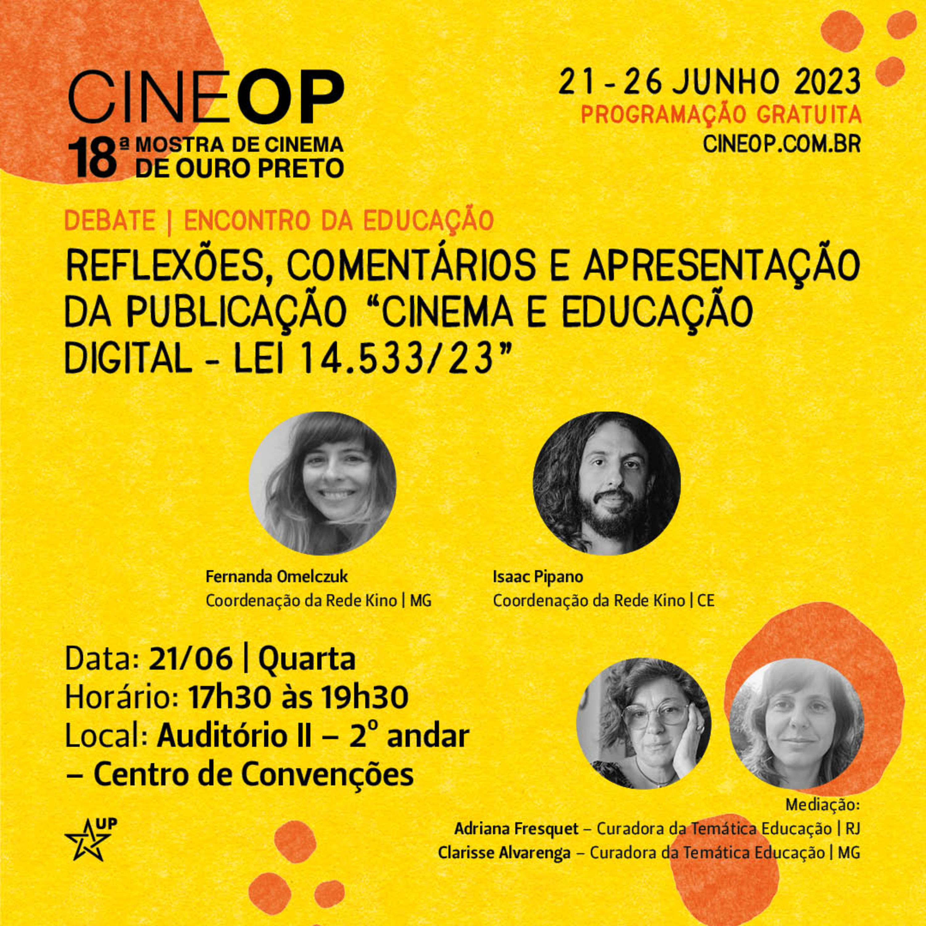 REFLEXÕES, COMENTÁRIOS E APRESENTAÇÃO DA PUBLICAÇÃO “CINEMA E EDUCAÇÃO DIGITAL – LEI 14.533/23” - 18ªCineOP episode artwork