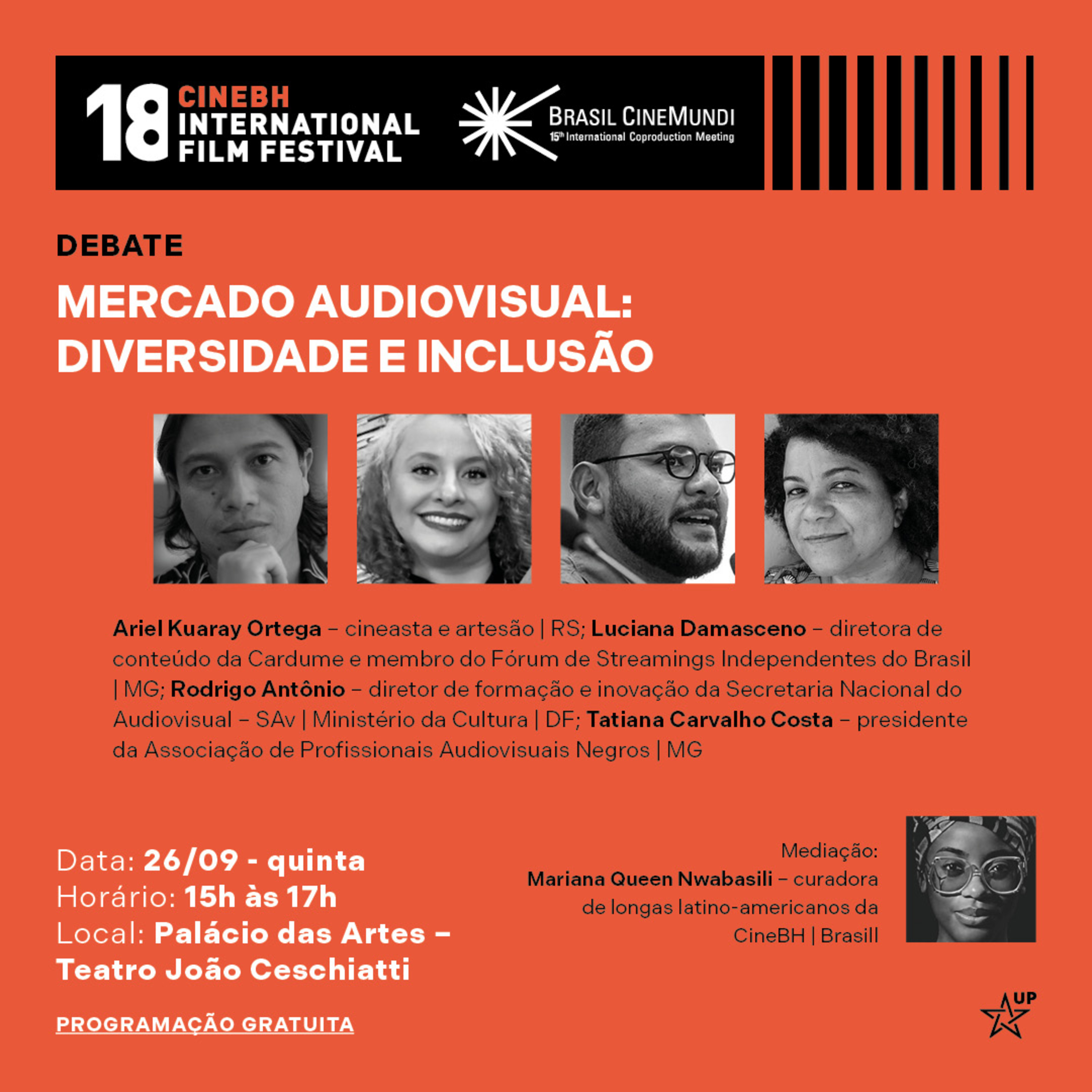 MERCADO AUDIOVISUAL: DIVERSIDADE E INCLUSÃO - 18ª CineBH episode artwork